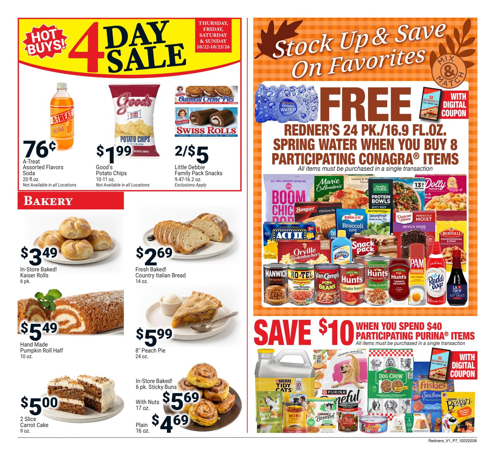 Redner's Markets (Douglassville and other locations, PA) Weekly Ad October 22 - 28, 2026