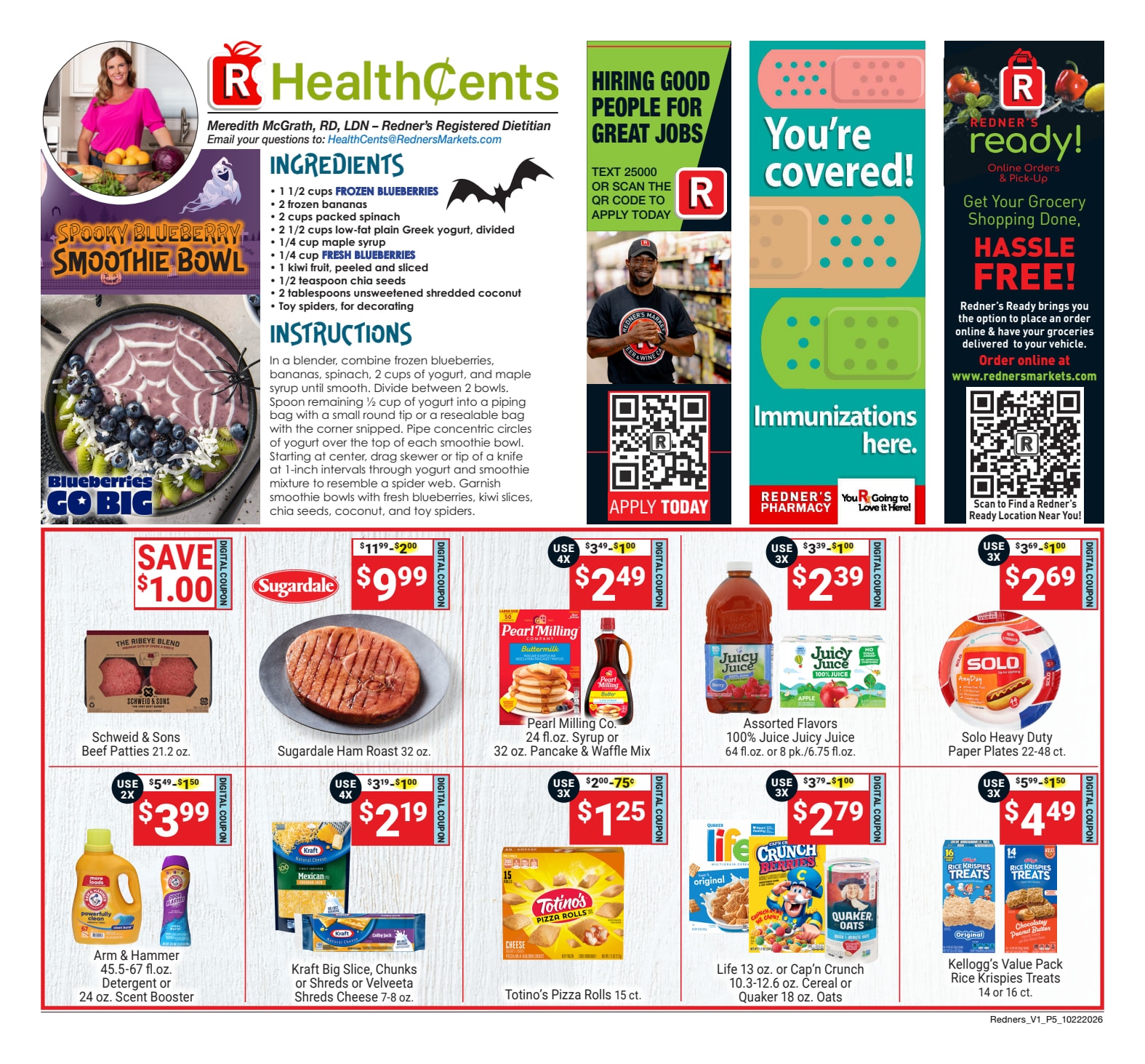 Redner's Markets (Ephrata and other locations, PA) Weekly Ad October 22 - 28, 2026