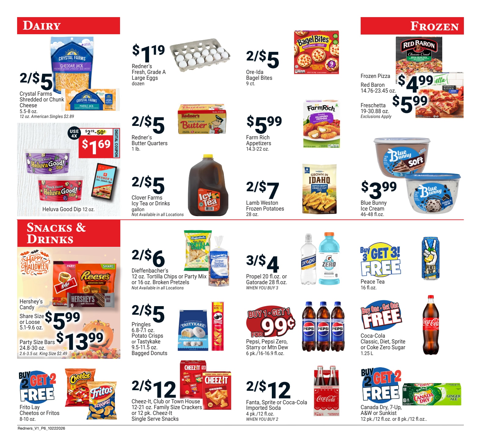 Redner's Markets (Fredericksburg and Palmyra, PA) Weekly Ad October 22 - 28, 2026