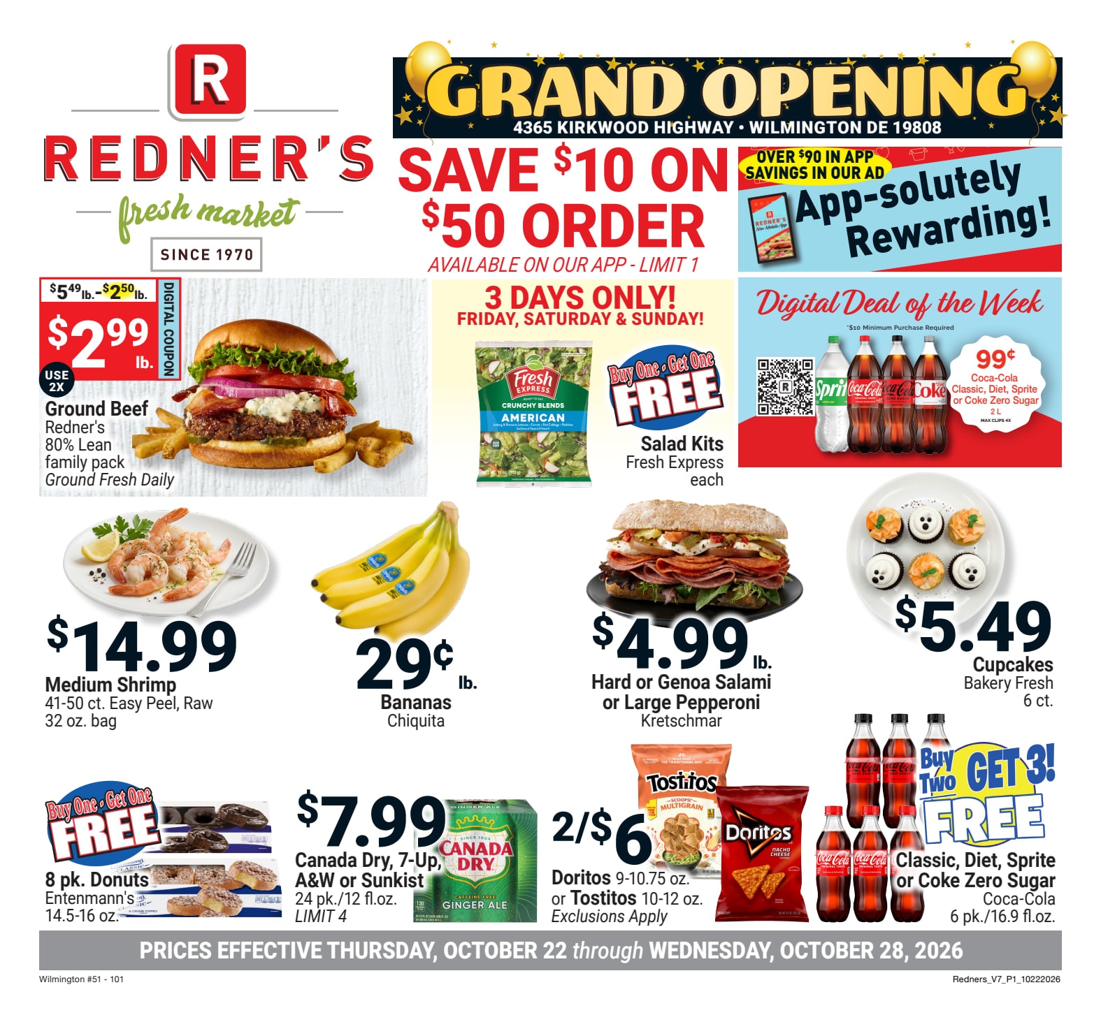 Redner's Markets (Wilmington, DE) Weekly Ad October 22 - 28, 2026