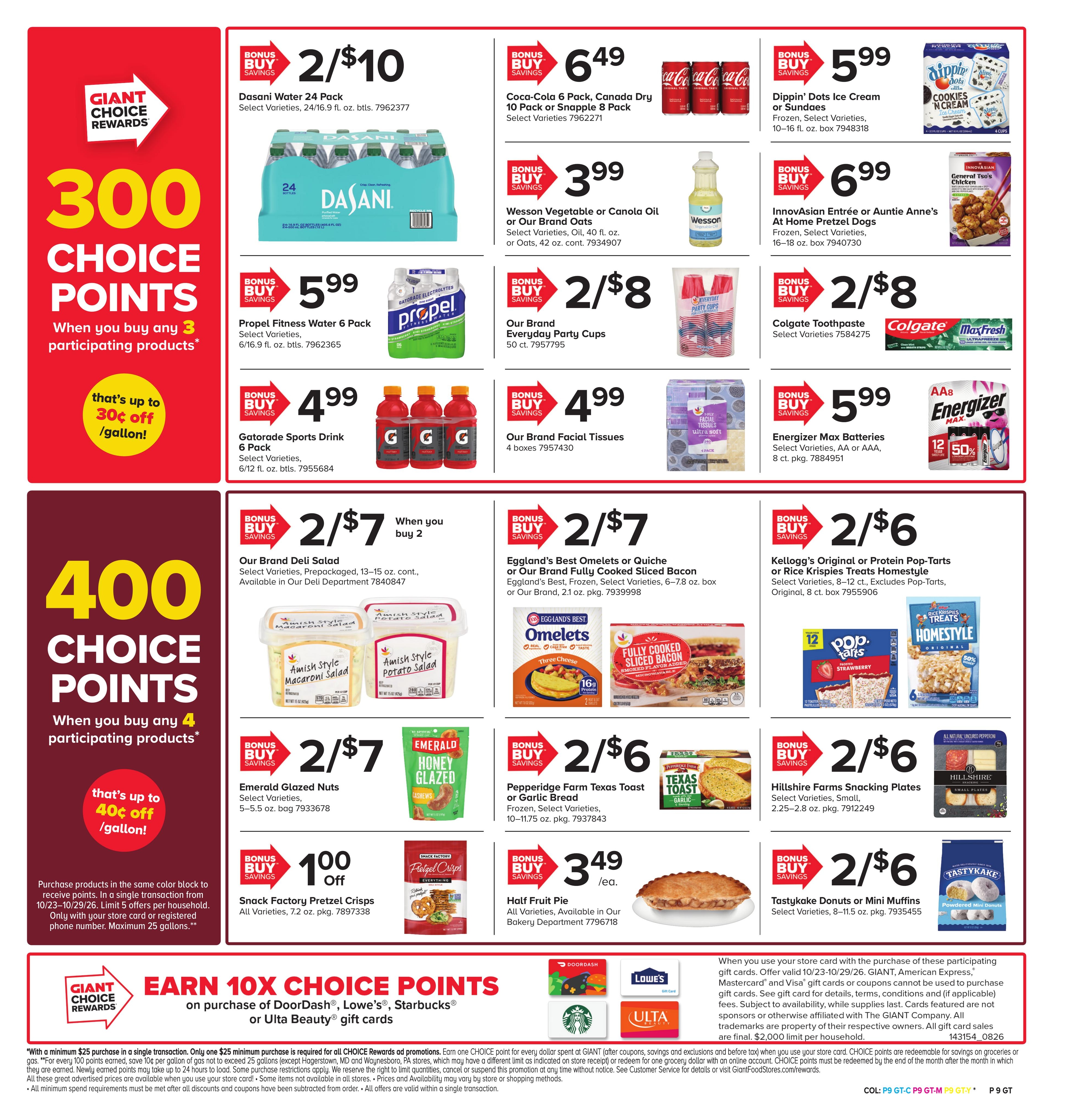 Giant Food Stores (Buena Area, NJ) Weekly Ad October 23 - 29, 2026