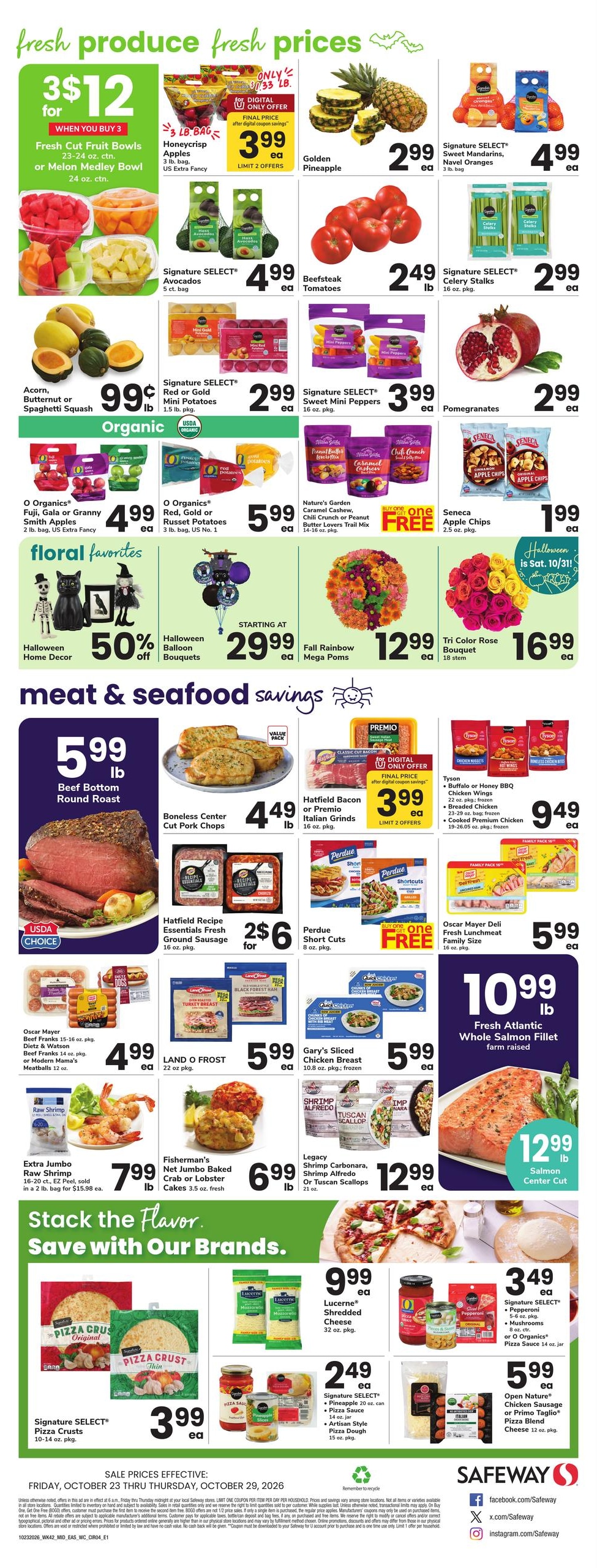 Safeway (Annapolis Area, MD) Weekly Ad October 23 - 29, 2026
