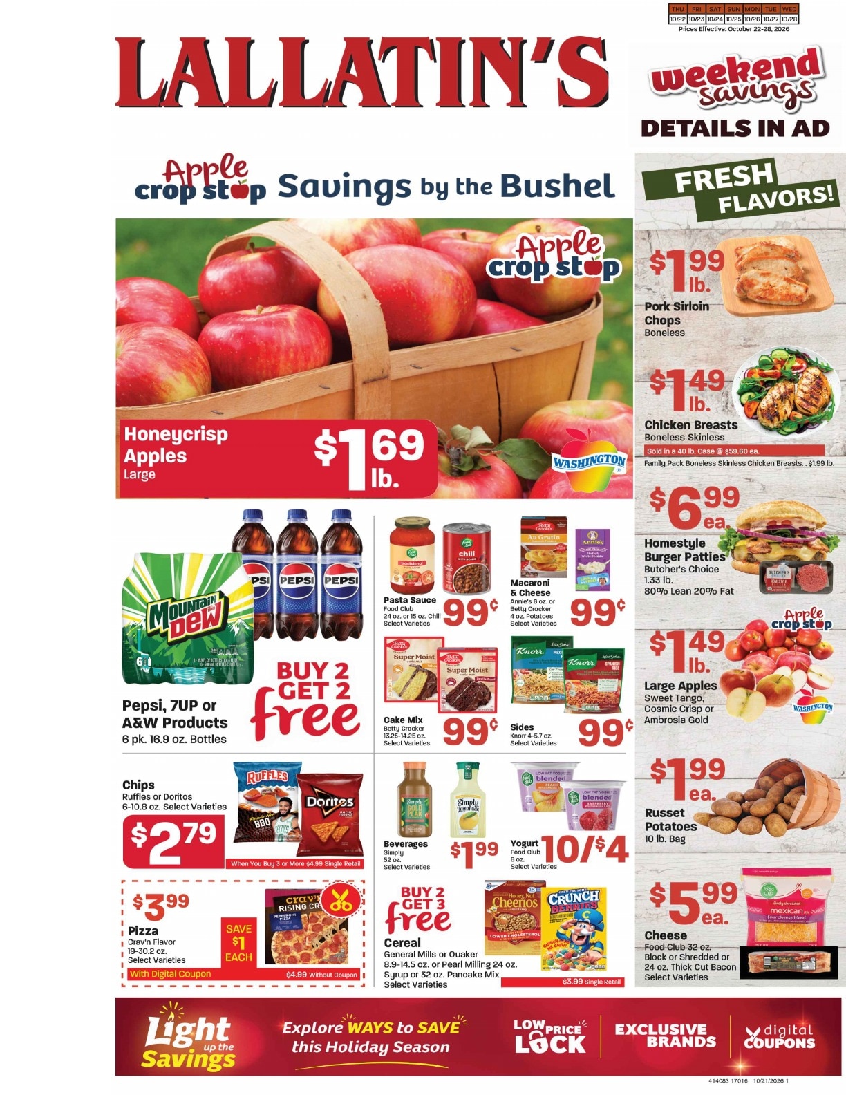 Lallatin Food Town Weekly Ad October 22 - 28, 2026