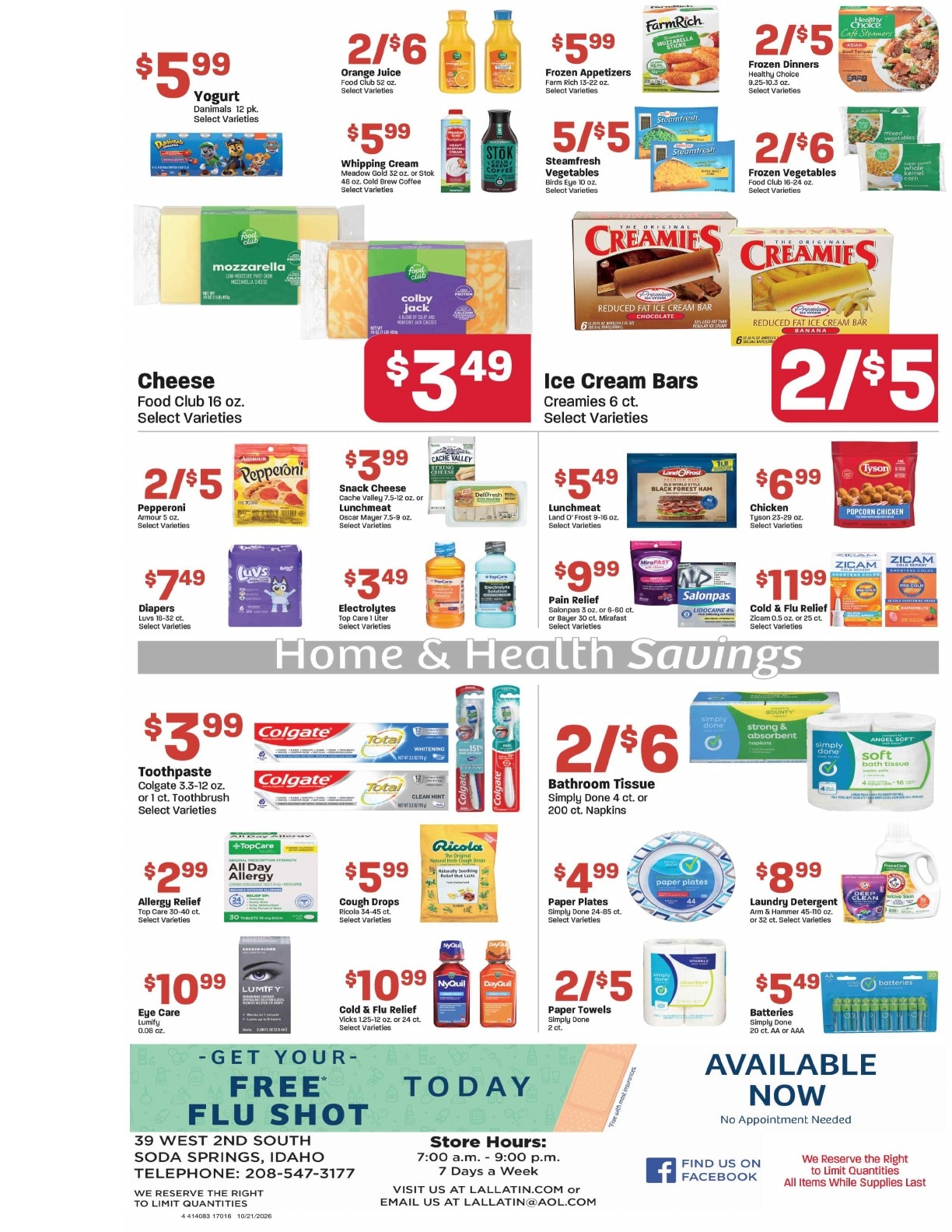 Lallatin Food Town Weekly Ad October 22 - 28, 2026