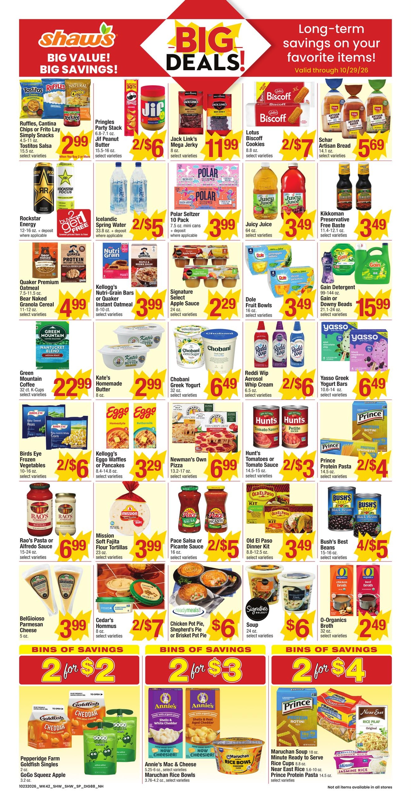 Shaw's (Athol Area, MA) Weekly Ad October 23 - 29, 2026
