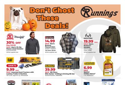 Runnings (Rock Rapids Area, IA) Don't Ghost These Deals! Weekly Ad October 22 - November 1, 2026