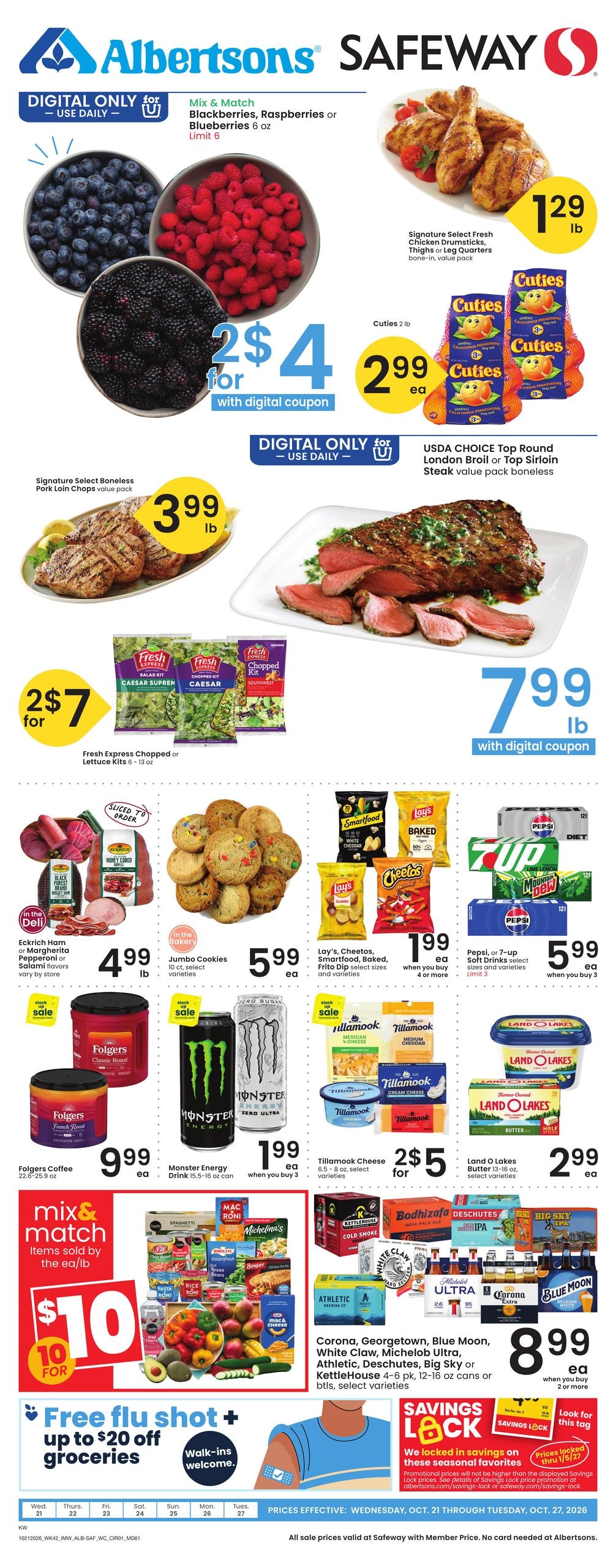 Safeway (Fortine-Hungry Horse Area, MT) Weekly Ad October 21 - 27, 2026