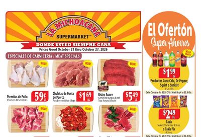 El Ahorro Supermarket (Grand Prairie-Irving Area, TX) Weekly Ad October 21 - 27, 2026