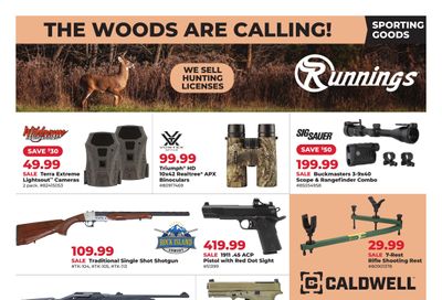 Runnings The Woods Are Calling! Weekly Ad October 22 - November 1, 2026
