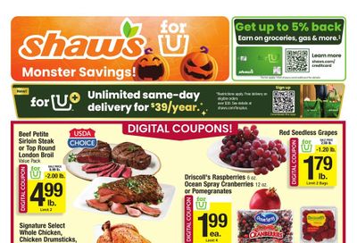 Shaw's (Orono-Southwest Harbor Area, ME) Weekly Ad October 23 - 29, 2026