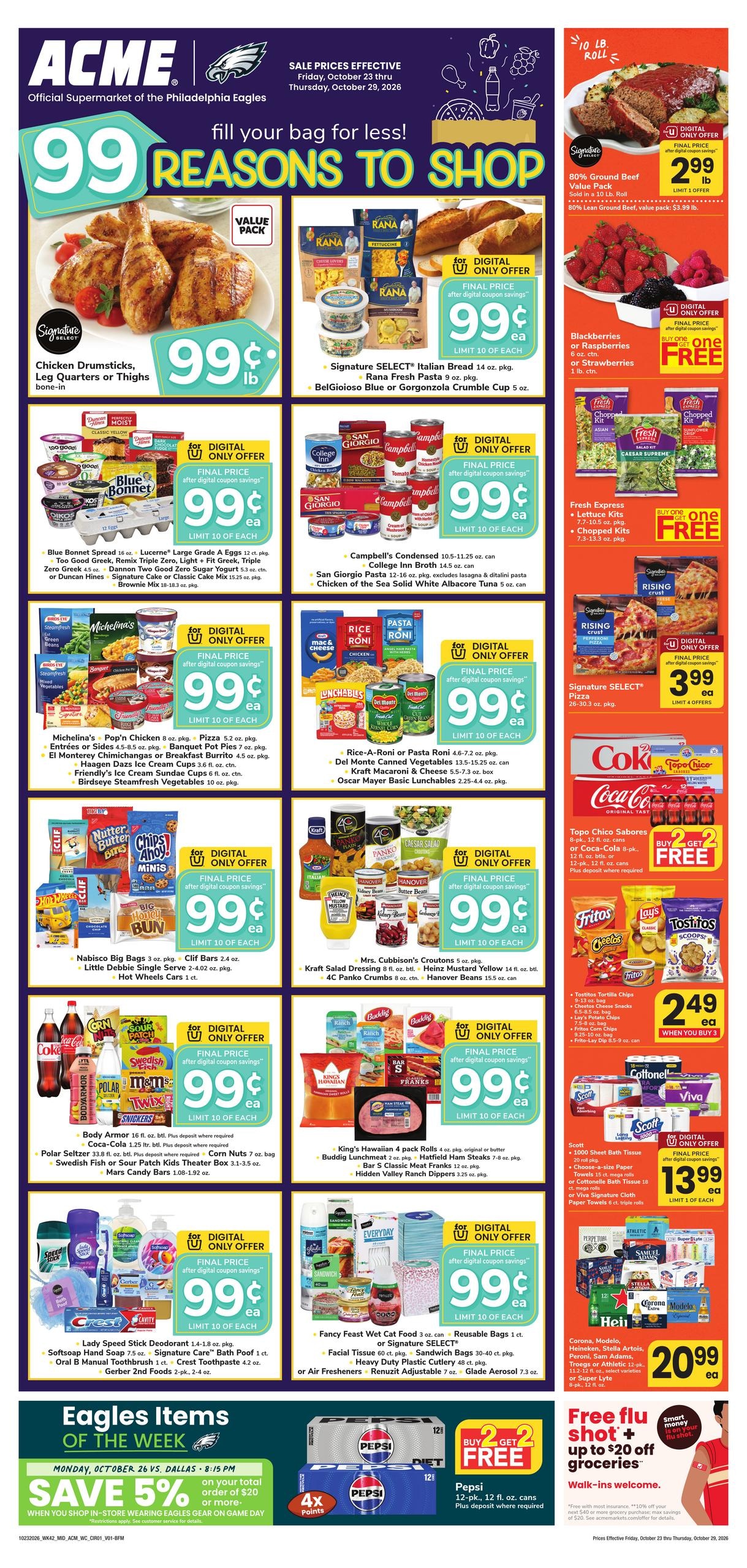 Acme Markets (Allentown Area, PA) Weekly Ad October 23 - 29, 2026