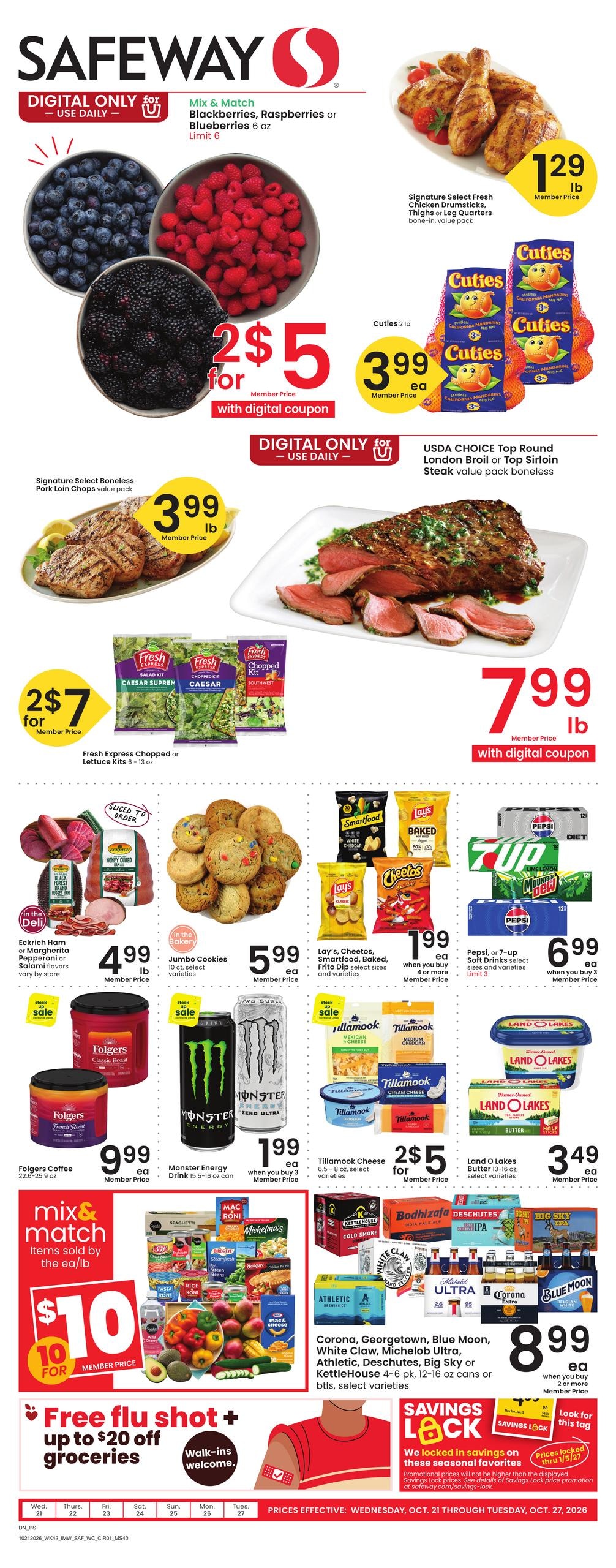 Safeway (Hot Springs-Sheridan Area, MT) Weekly Ad October 21 - 27, 2026