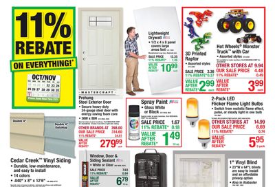 Menards (Milwaukee-River Falls Area, WI) 11% Rebate Sale Weekly Ad October 21 - November 1, 2026