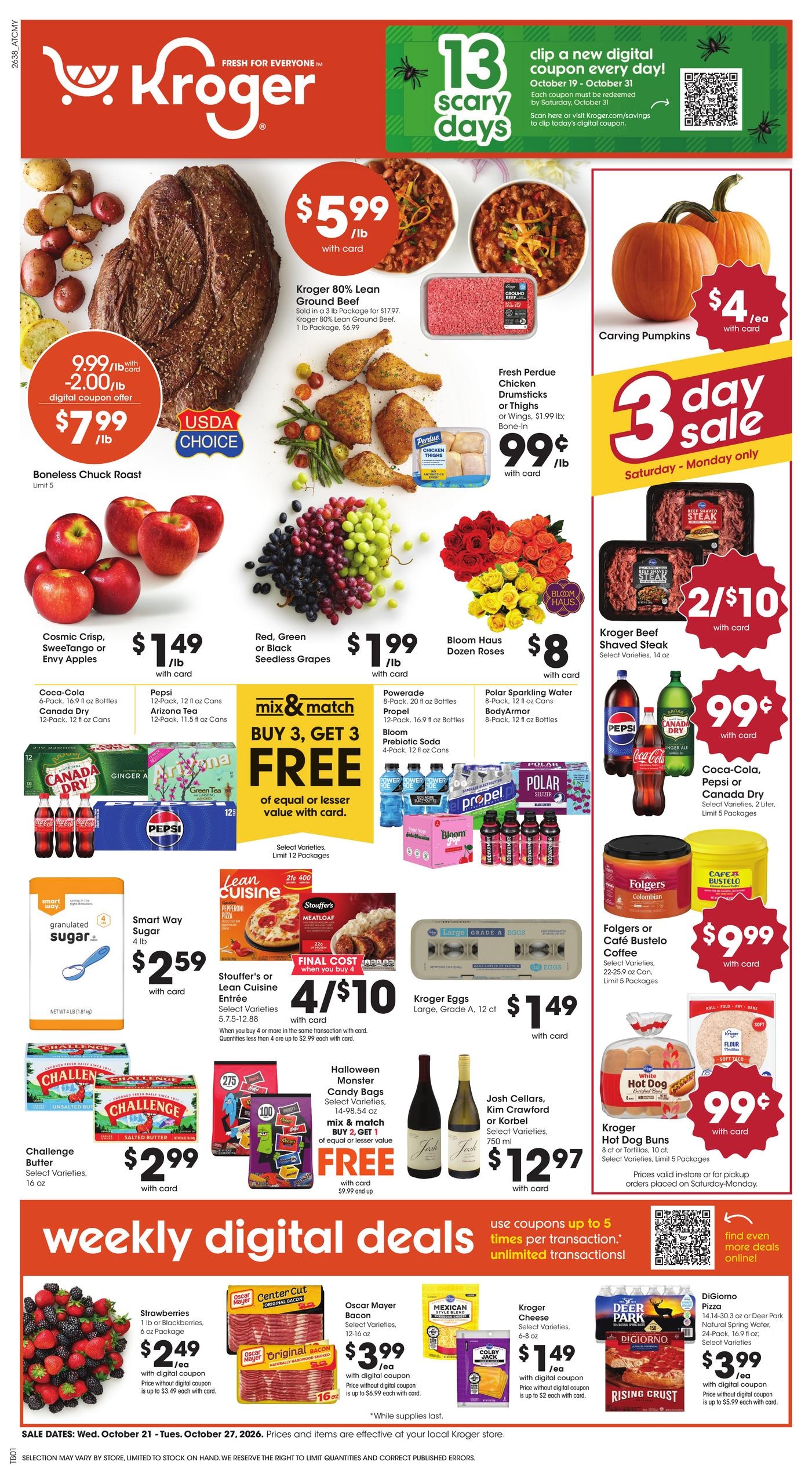 Kroger (Centre Area, AL) Weekly Ad October 21 - 27, 2026