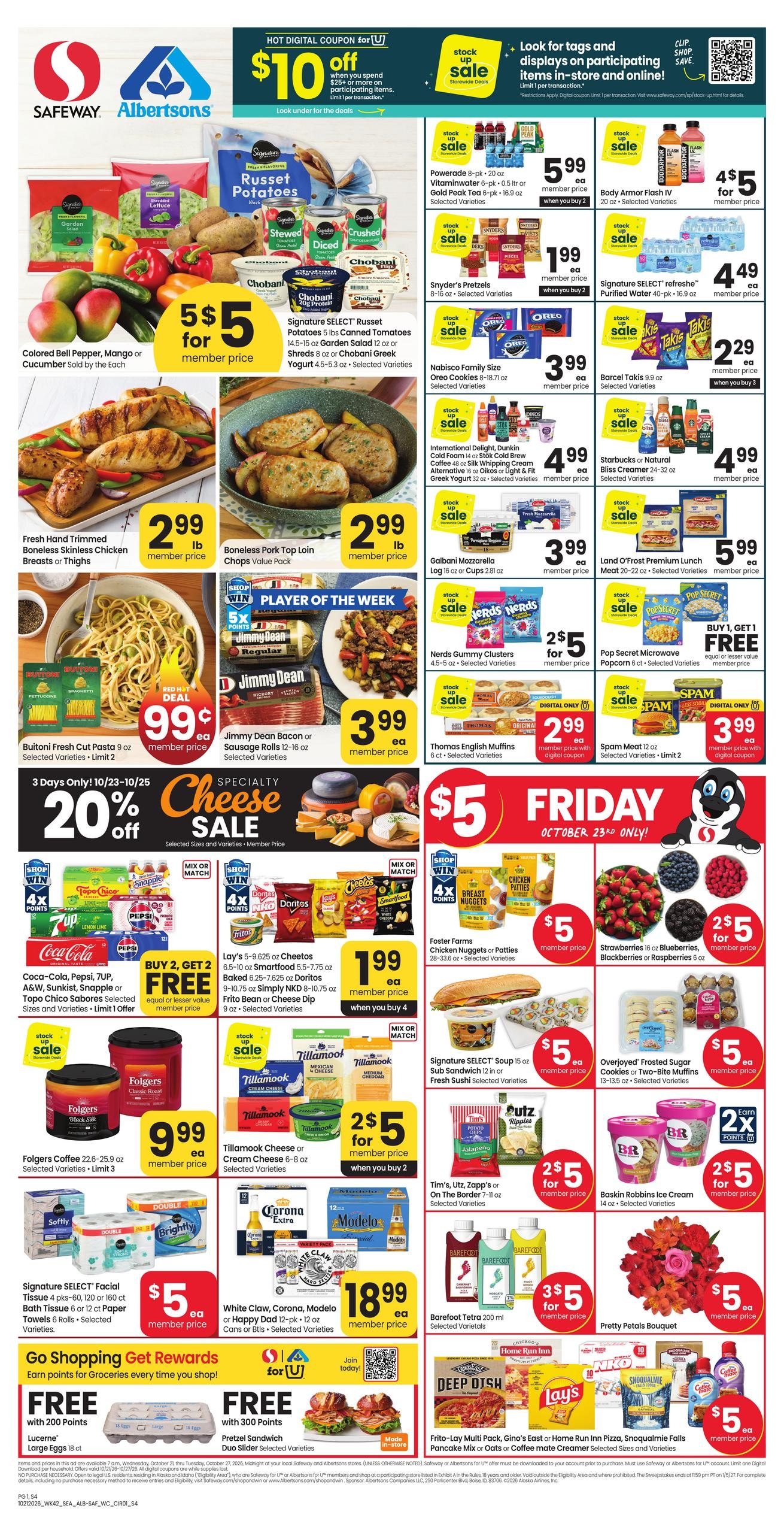 Safeway (Moscow-Ponderay Area, ID) Weekly Ad October 21 - 27, 2026