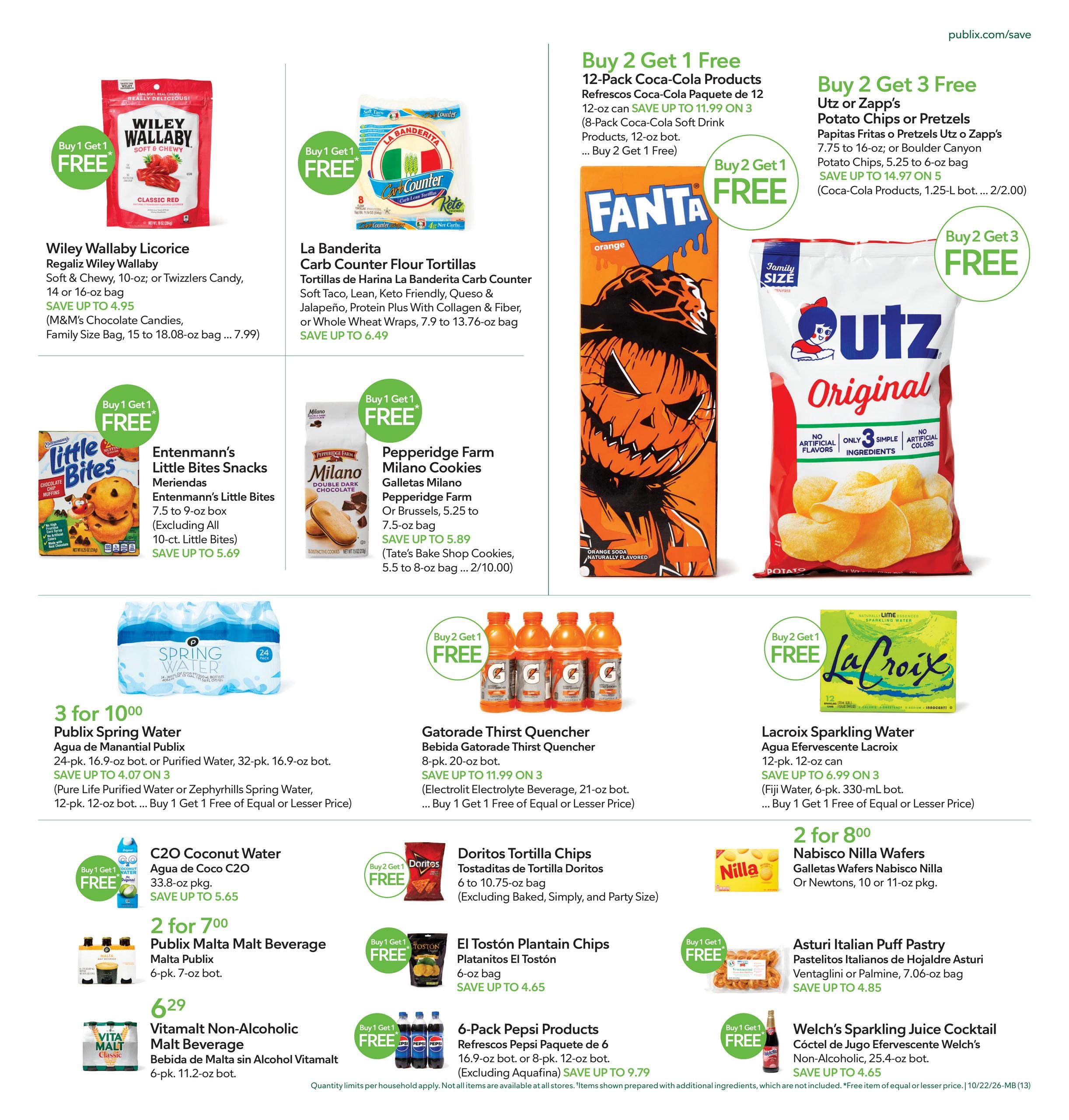 Publix (Boca Raton Area, FL) Anuncio Semanal Español Weekly Ad October 22 - 28, 2026