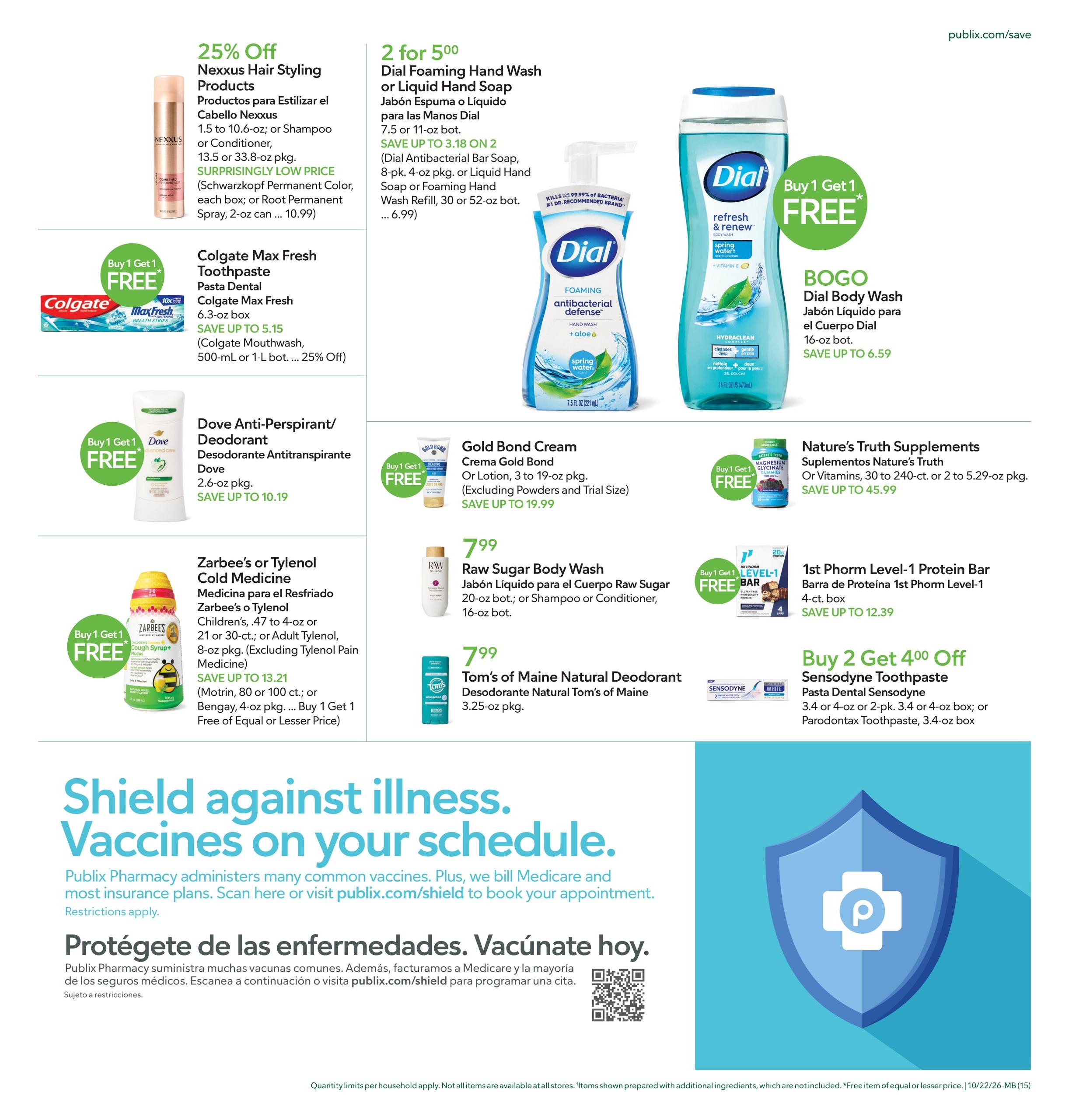 Publix (Boca Raton Area, FL) Anuncio Semanal Español Weekly Ad October 22 - 28, 2026