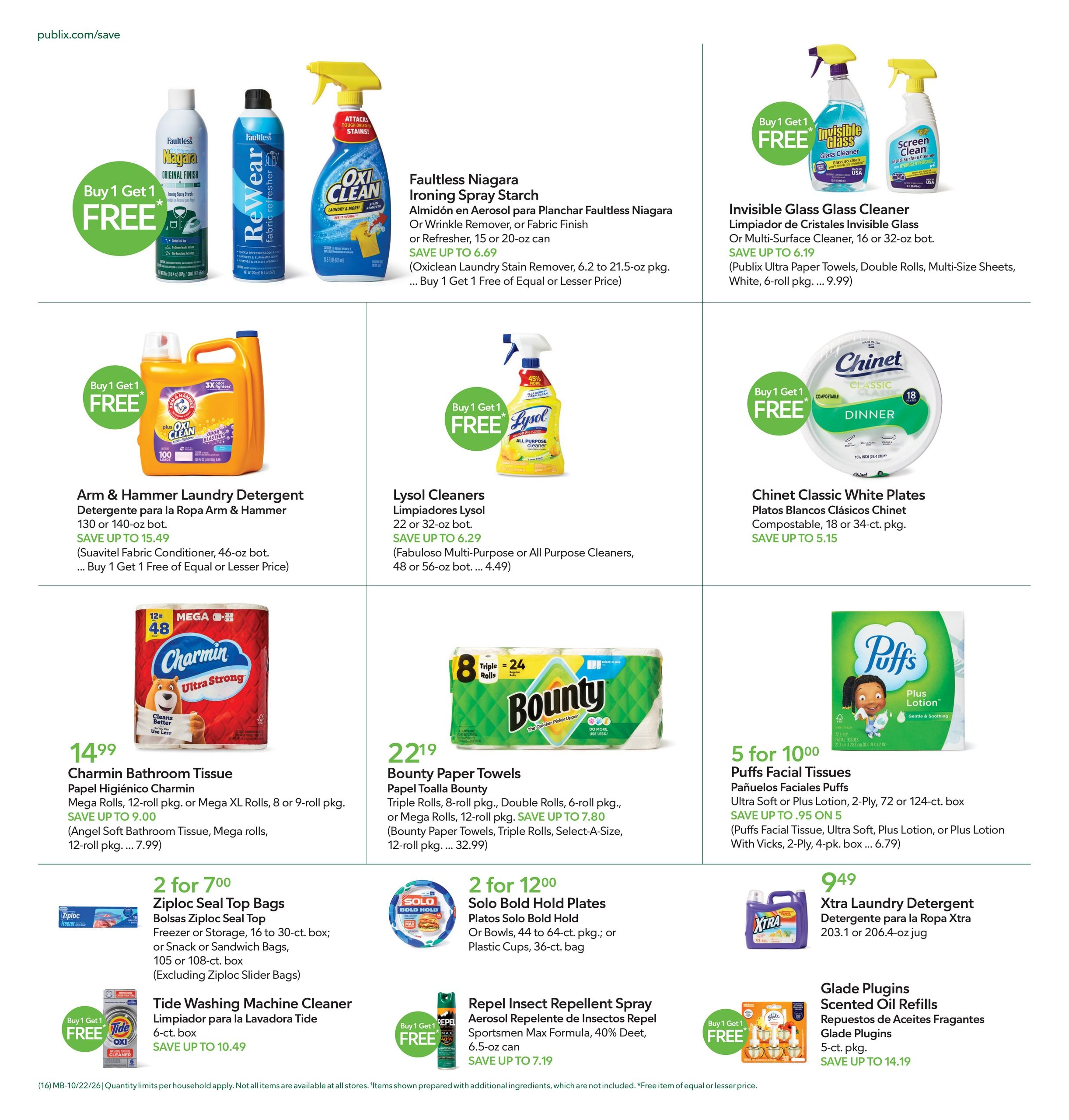 Publix (Boca Raton Area, FL) Anuncio Semanal Español Weekly Ad October 22 - 28, 2026