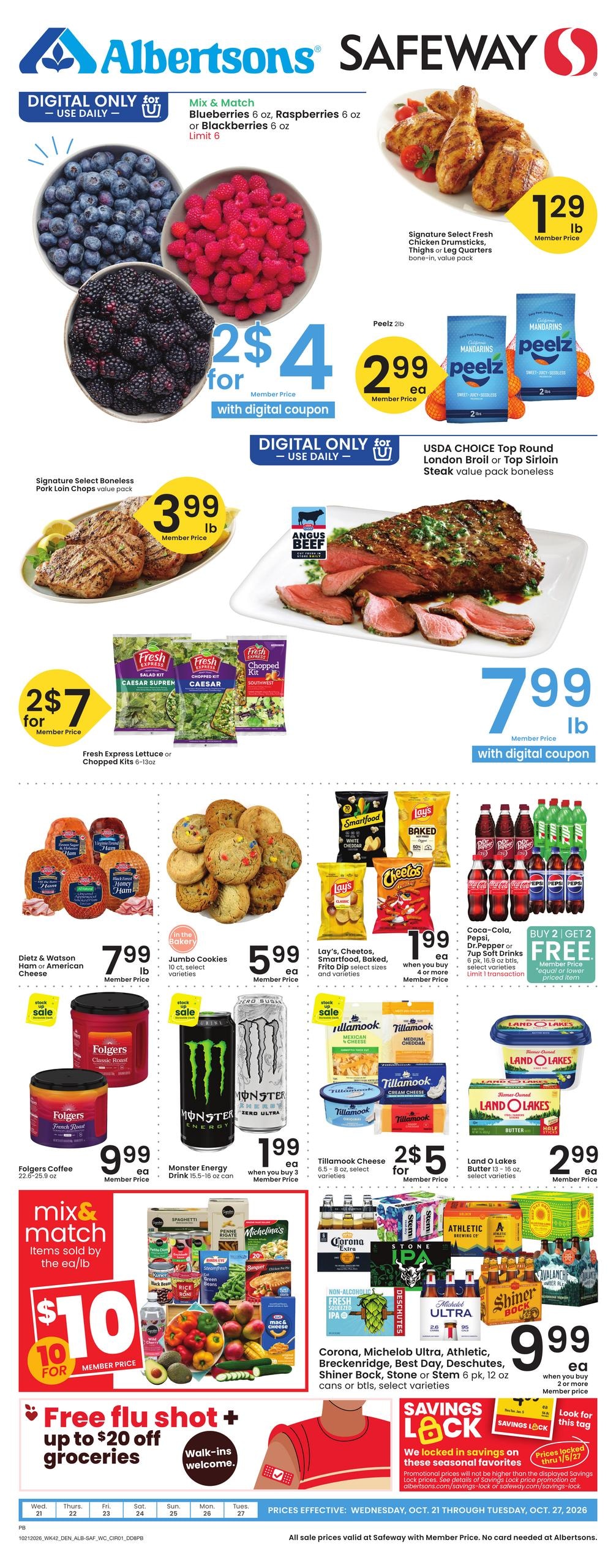Safeway (Pueblo Area, CO) Weekly Ad October 21 - 27, 2026