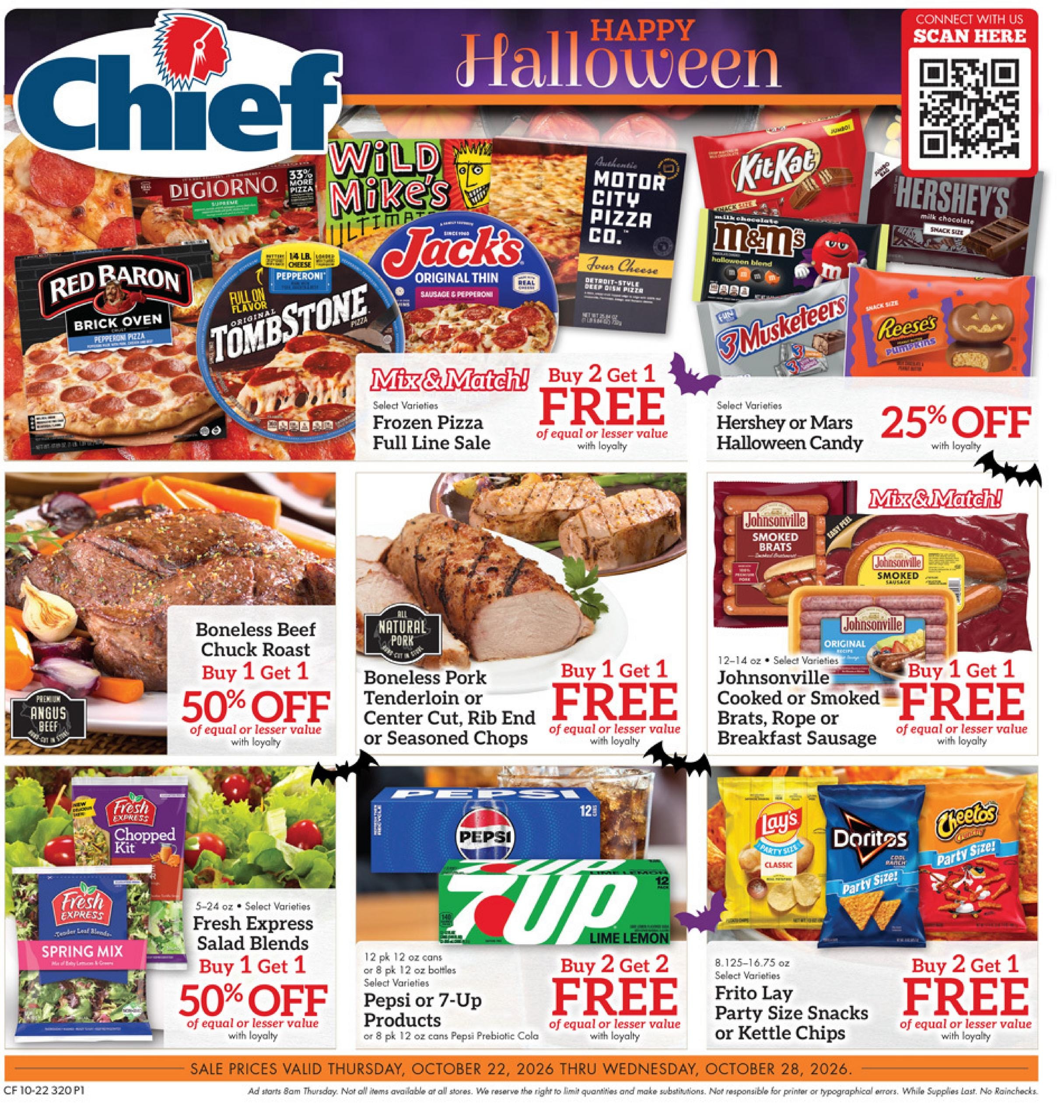 Chief Supermarket Weekly Ad October 22 - 28, 2026