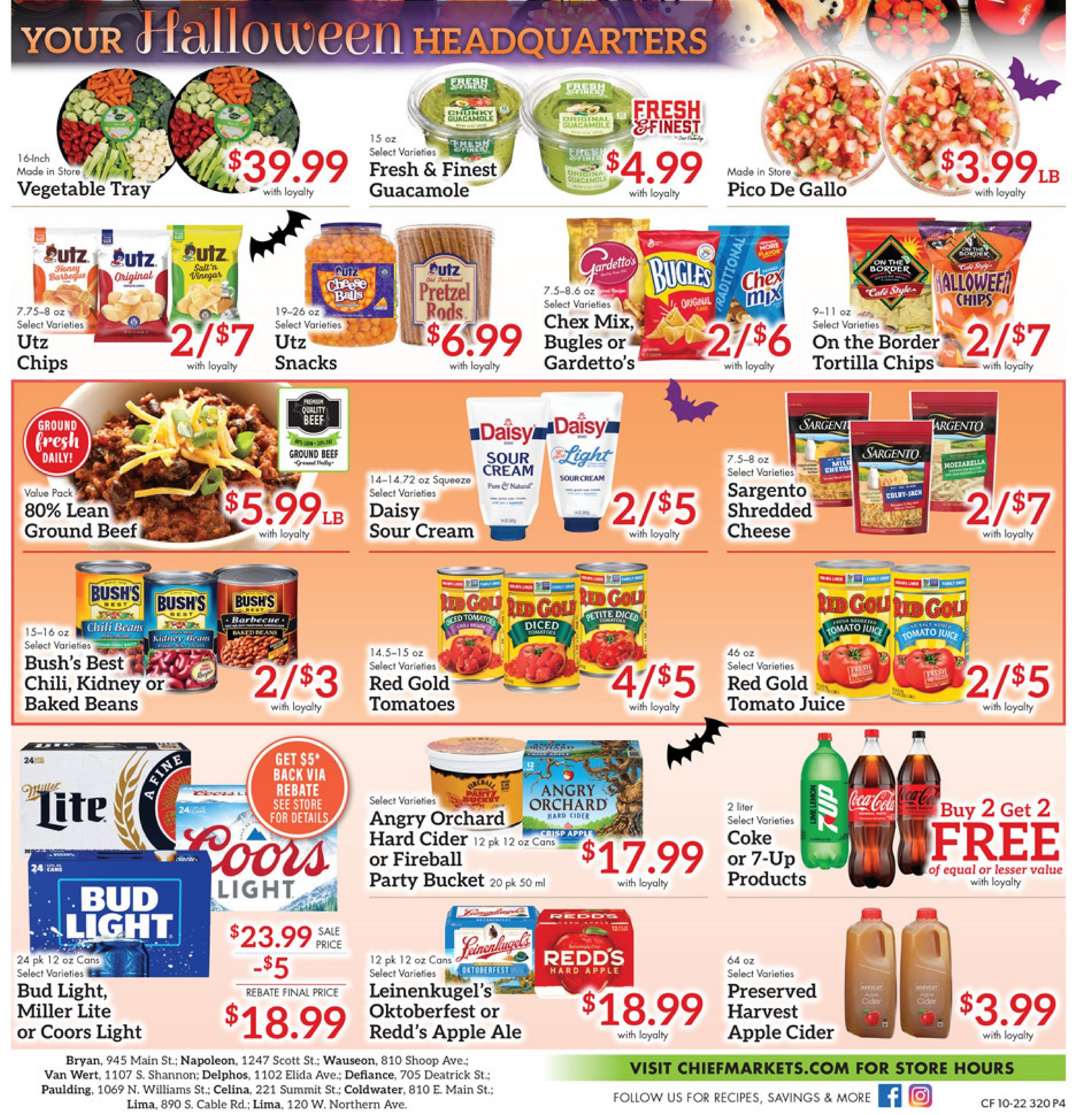Chief Supermarket Weekly Ad October 22 - 28, 2026