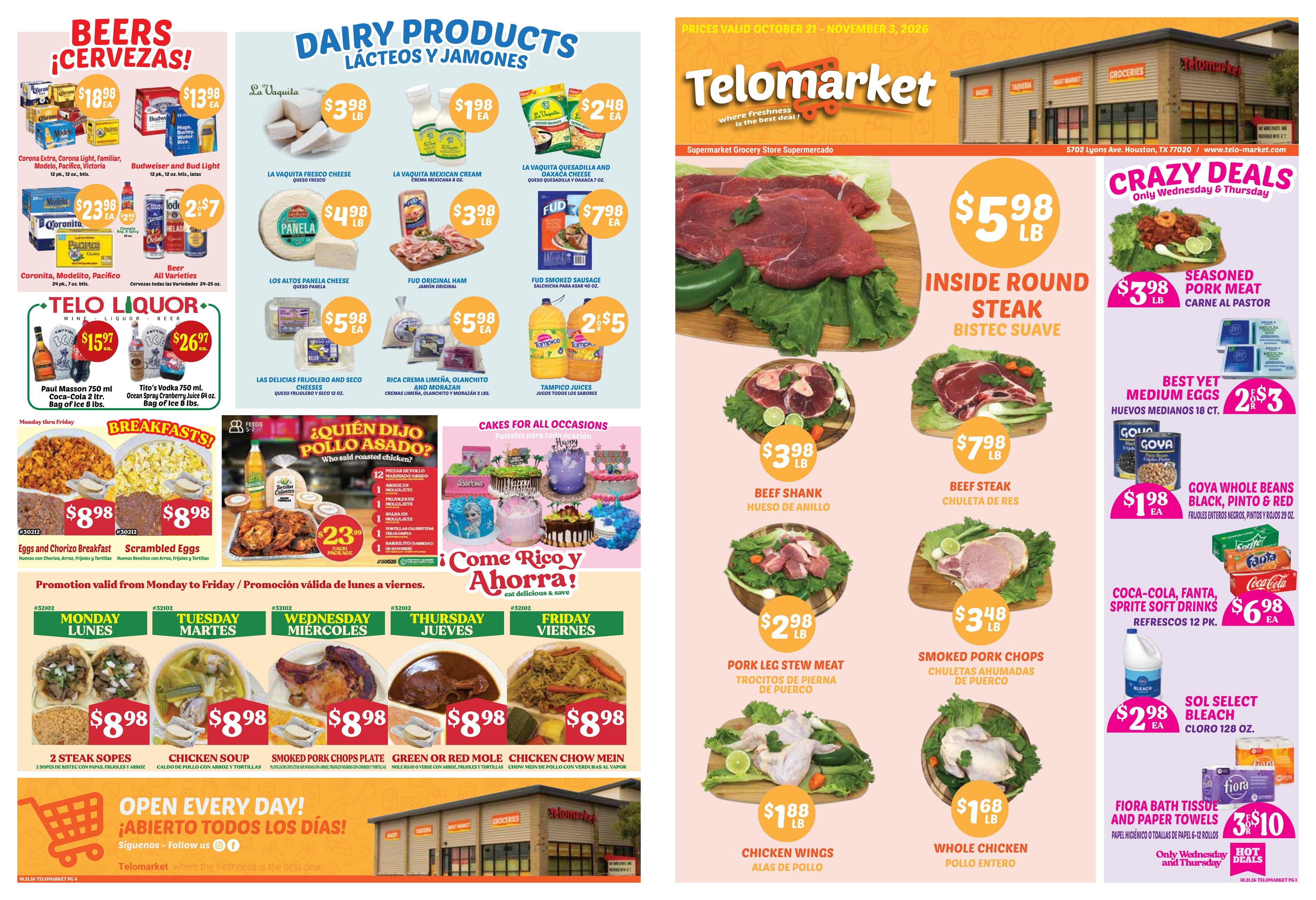 TeloMarket Weekly Ad October 21 - November 3, 2026