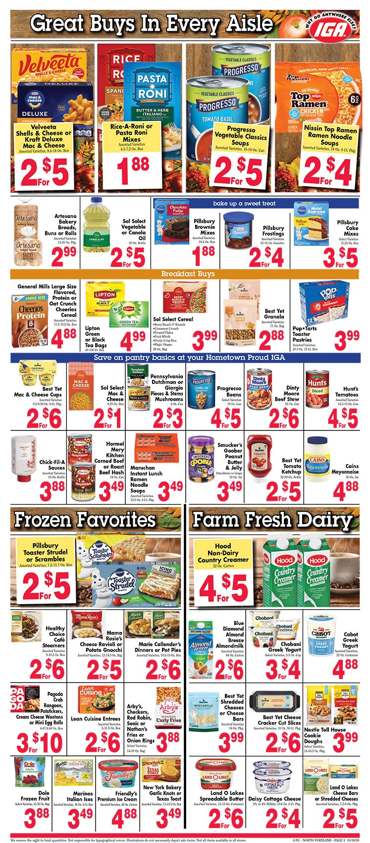 Calais IGA Weekly Ad October 22 - 28, 2026