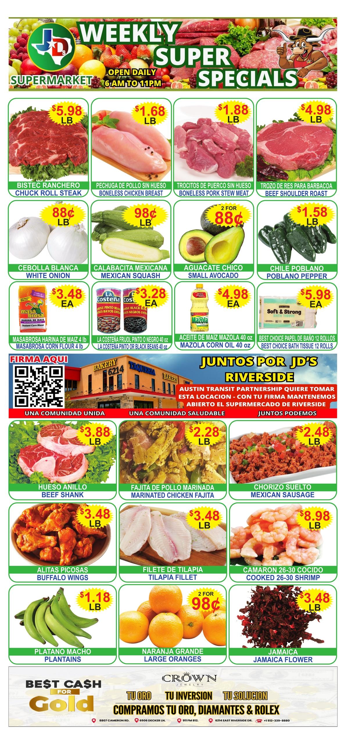 JD's Supermarket Weekly Ad October 21 - 27, 2026