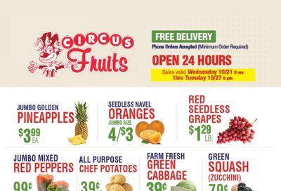 Circus Fruits Weekly Ad October 21 - 27, 2026