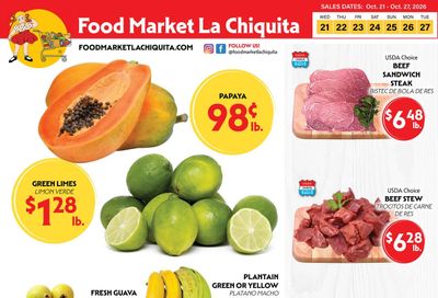 La Chiquita Food Market Weekly Ad October 21 - 27, 2026