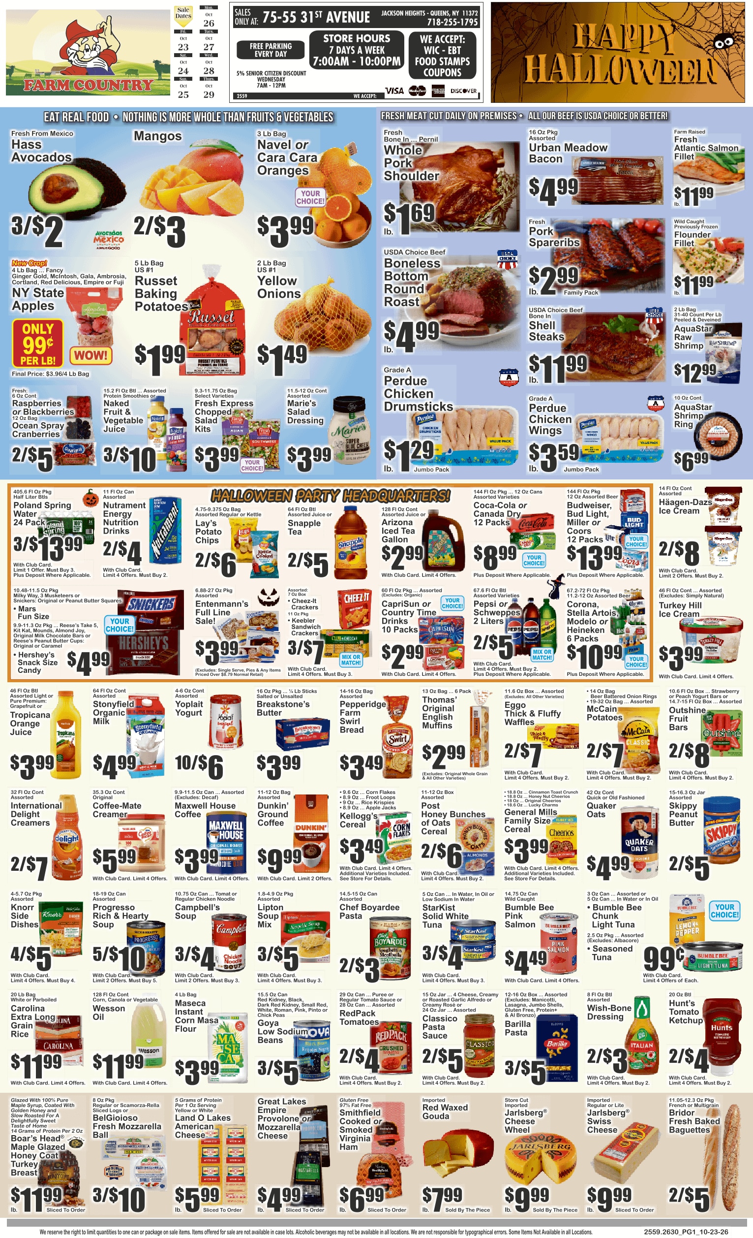 Farm Country (East Elmhurst, NY) Key Food 10/23 - 10/29 Preview Weekly Ad October 23 - 29, 2026