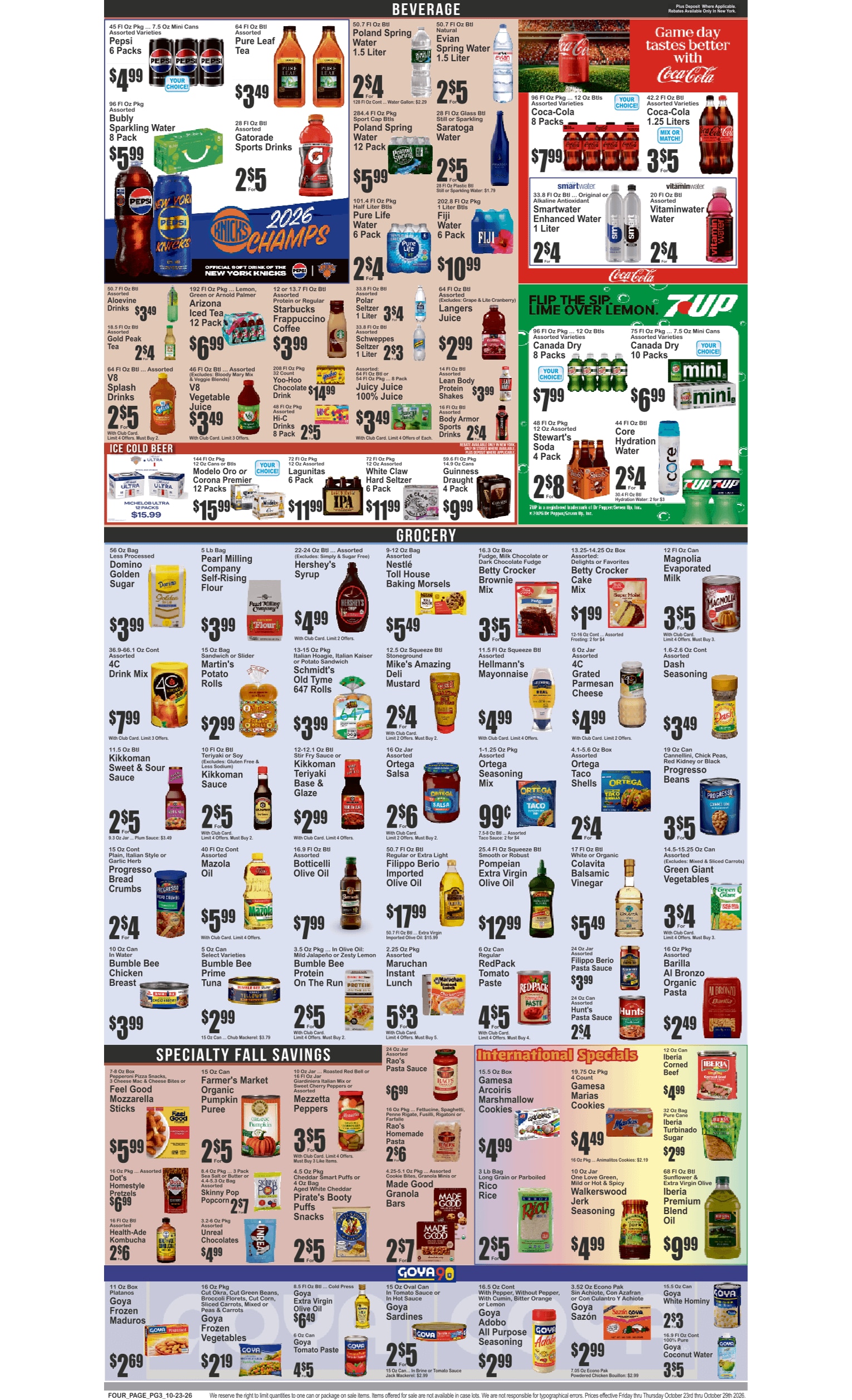 Food Dynasty (Bronx, NY) Key Food 10/23 - 10/29 Preview Weekly Ad October 23 - 29, 2026
