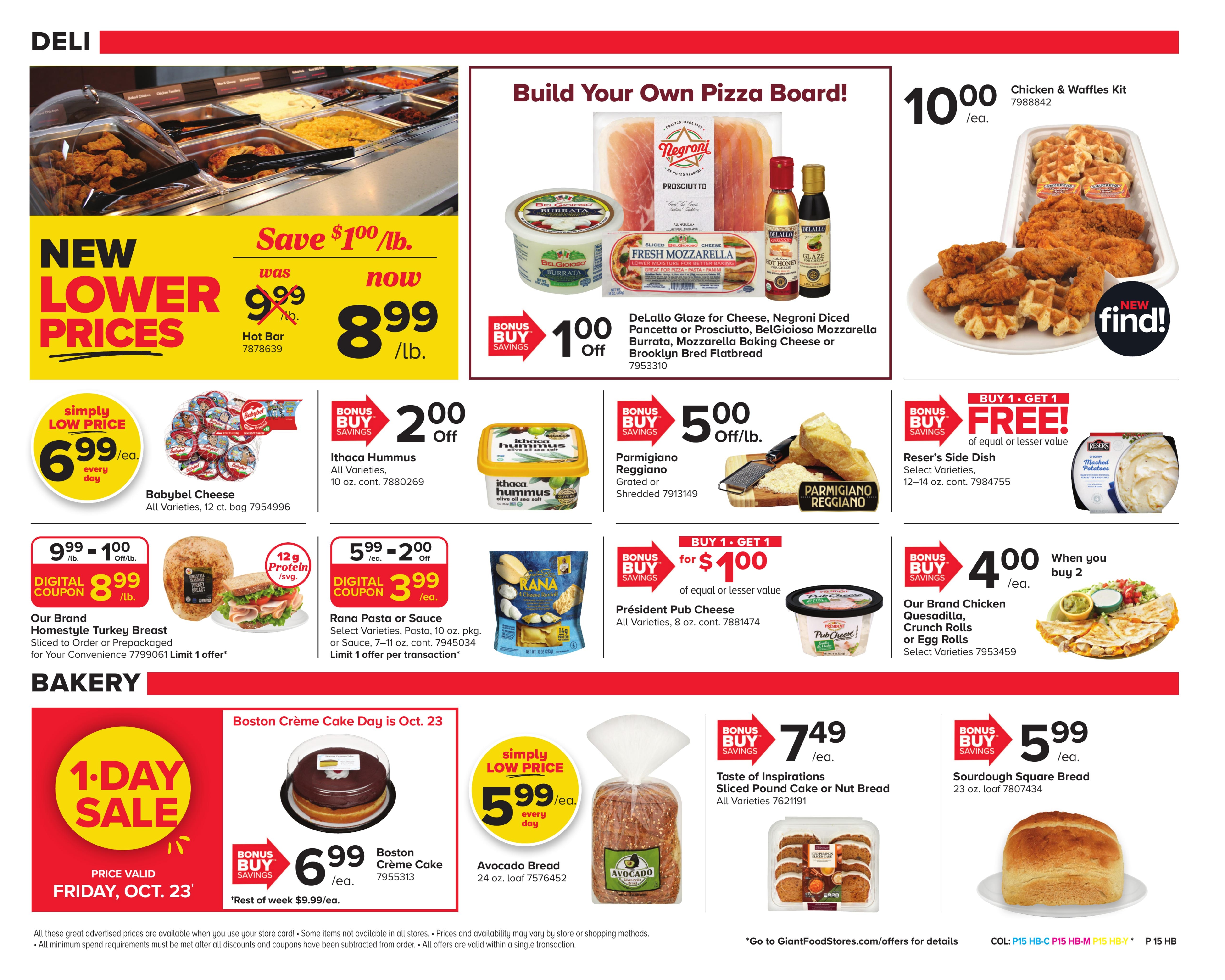 Giant Food Stores (Allentown Area, PA) Weekly Ad October 23 - 29, 2026