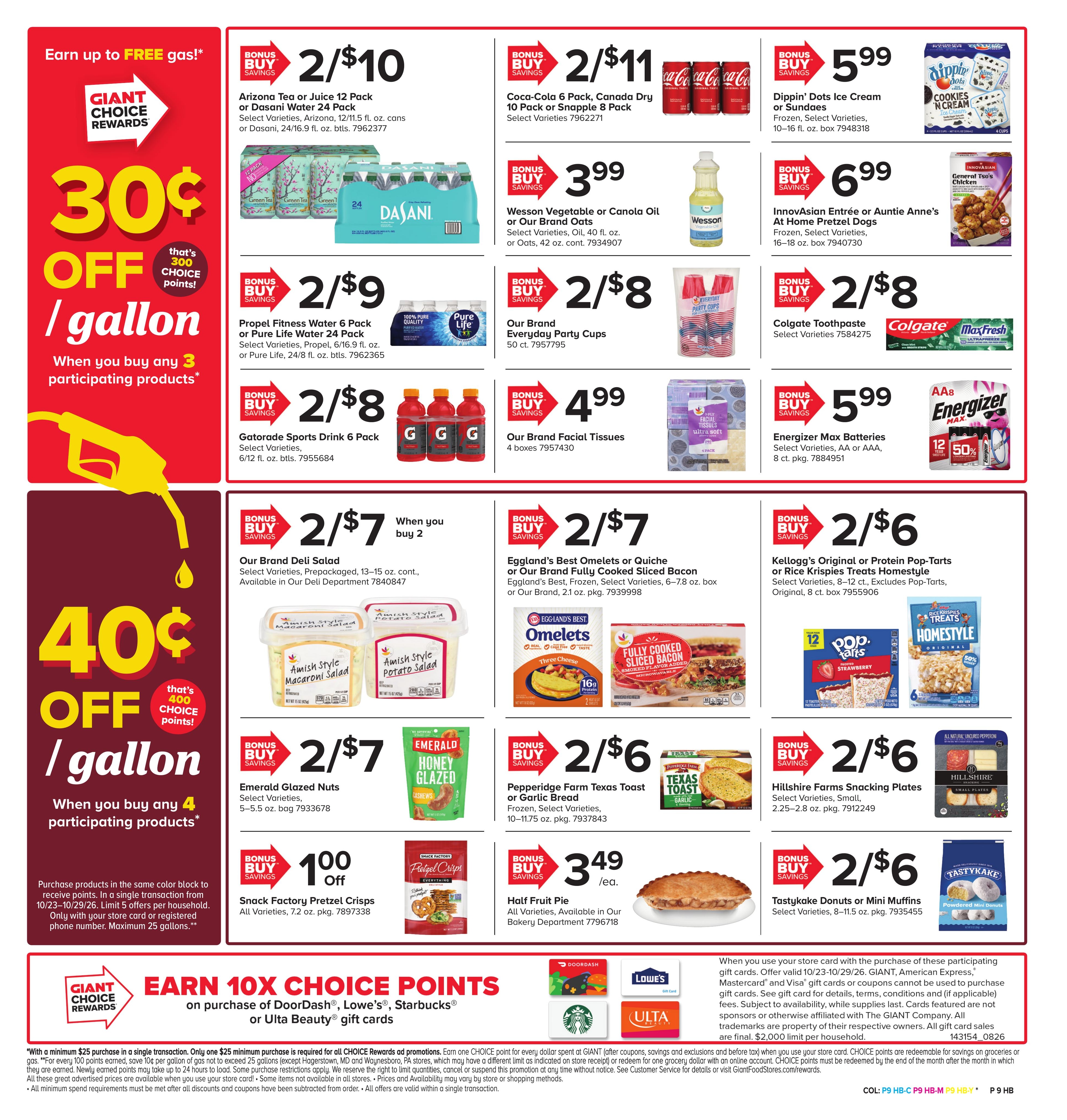Giant Food Stores (Allentown Area, PA) Weekly Ad October 23 - 29, 2026