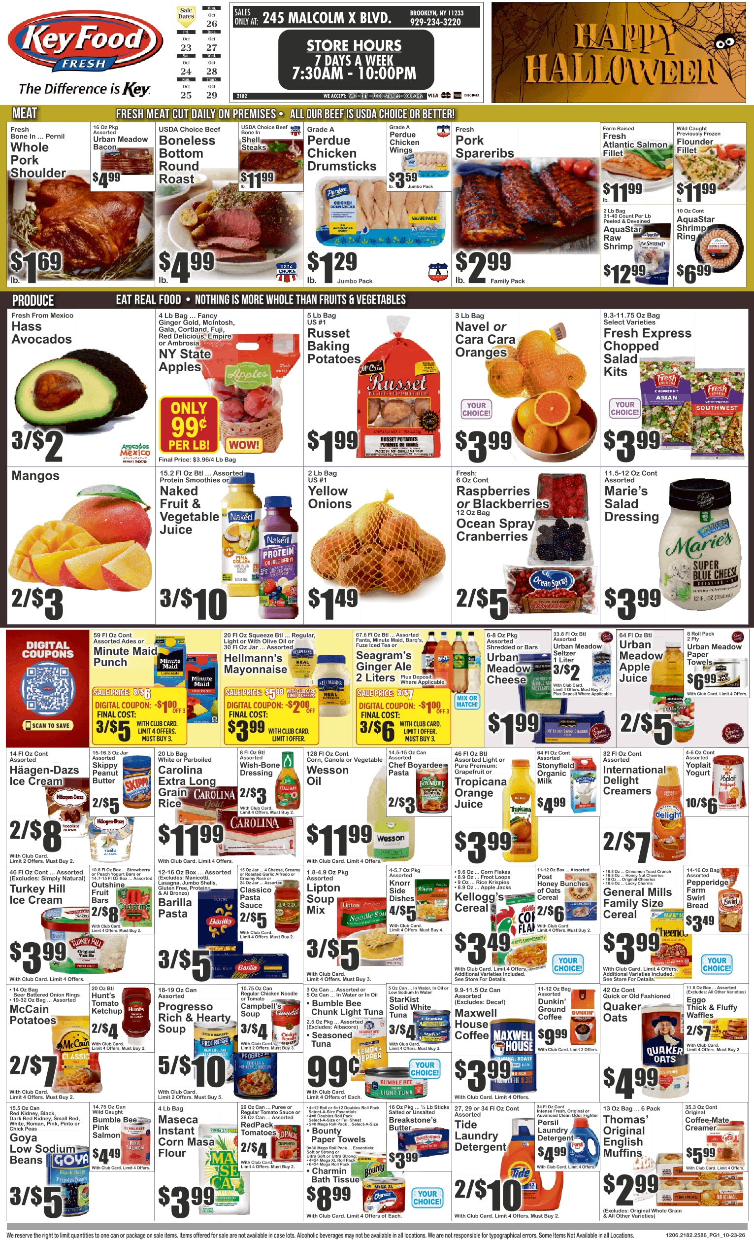 Halsey Traders Market (245 Malcolm X Blvd., Brooklyn, NY) Key Food 10/23 - 10/29 Preview Weekly Ad October 23 - 29, 2026