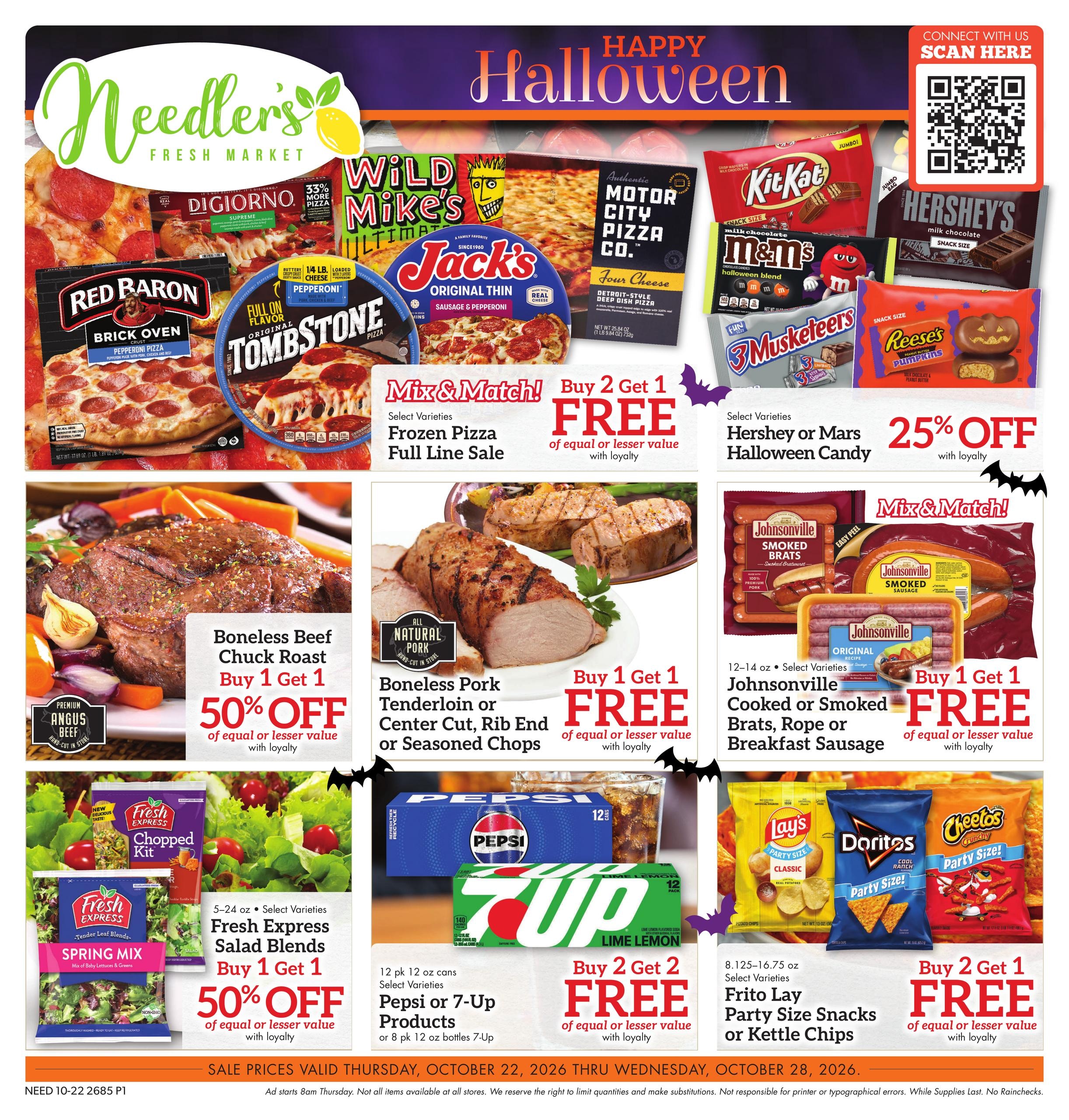 Needler's Fresh Market (Cincinnati Area, OH) Weekly Ad October 22 - 28, 2026