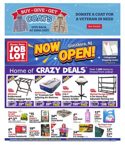 Ocean State Job Lot (Norma Area, NJ) Weekly Ad October 22 - 28, 2026
