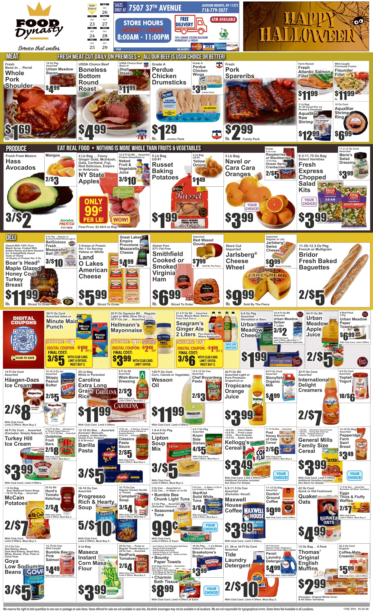 Food Dynasty (Jackson Heights, NY) Key Food 10/23 - 10/29 Preview Weekly Ad October 23 - 29, 2026