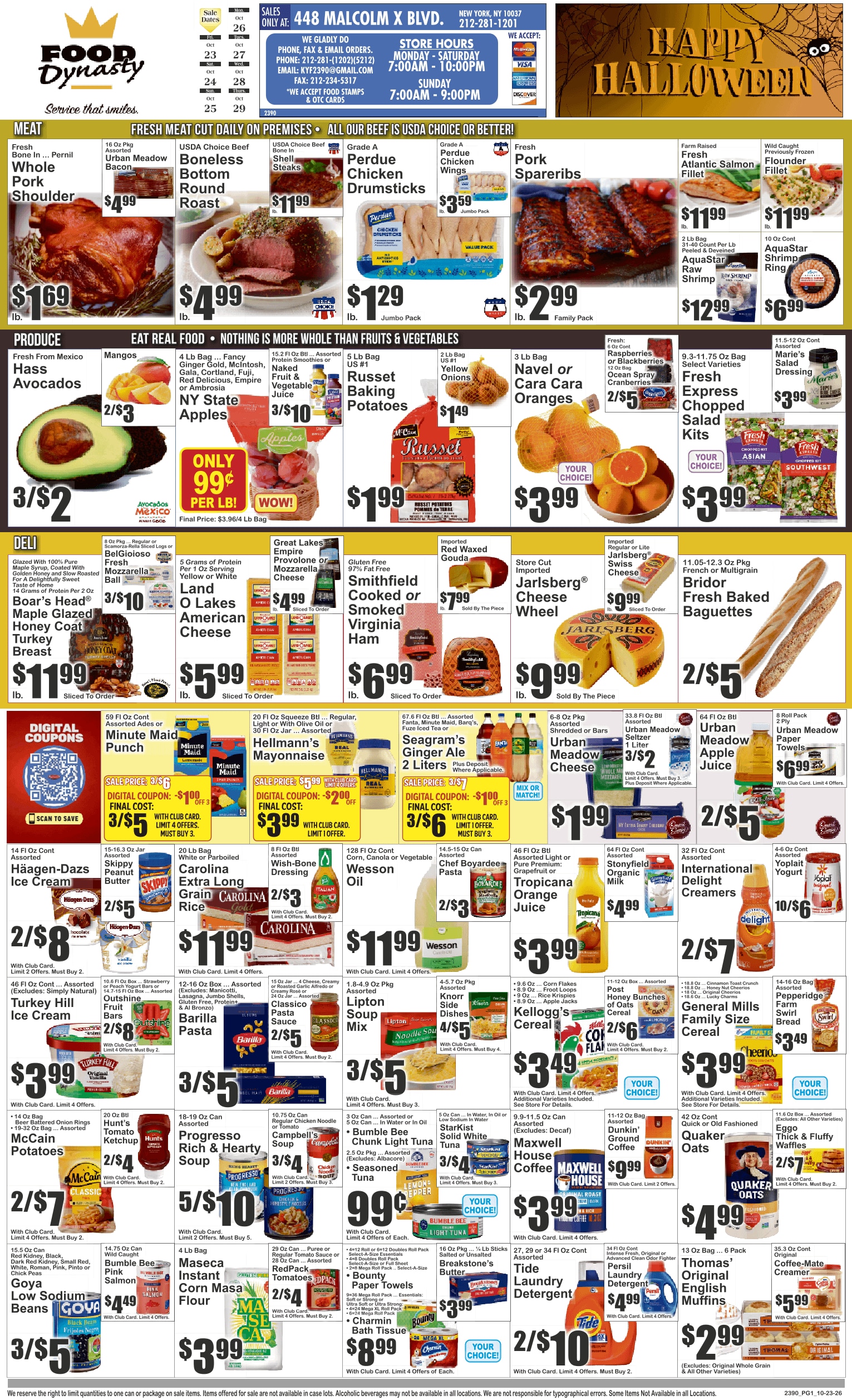 Food Dynasty (New York, NY) Key Food 10/23 - 10/29 Preview Weekly Ad October 23 - 29, 2026