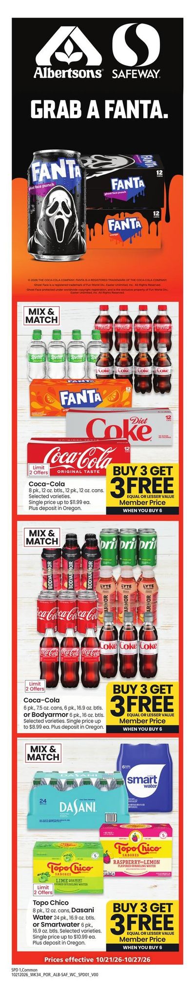 Safeway (Vancouver-Washougal Area, WA) Weekly Ad October 21 - 27, 2026