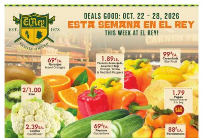 El Rey Foods Weekly Ad October 22 - 28, 2026