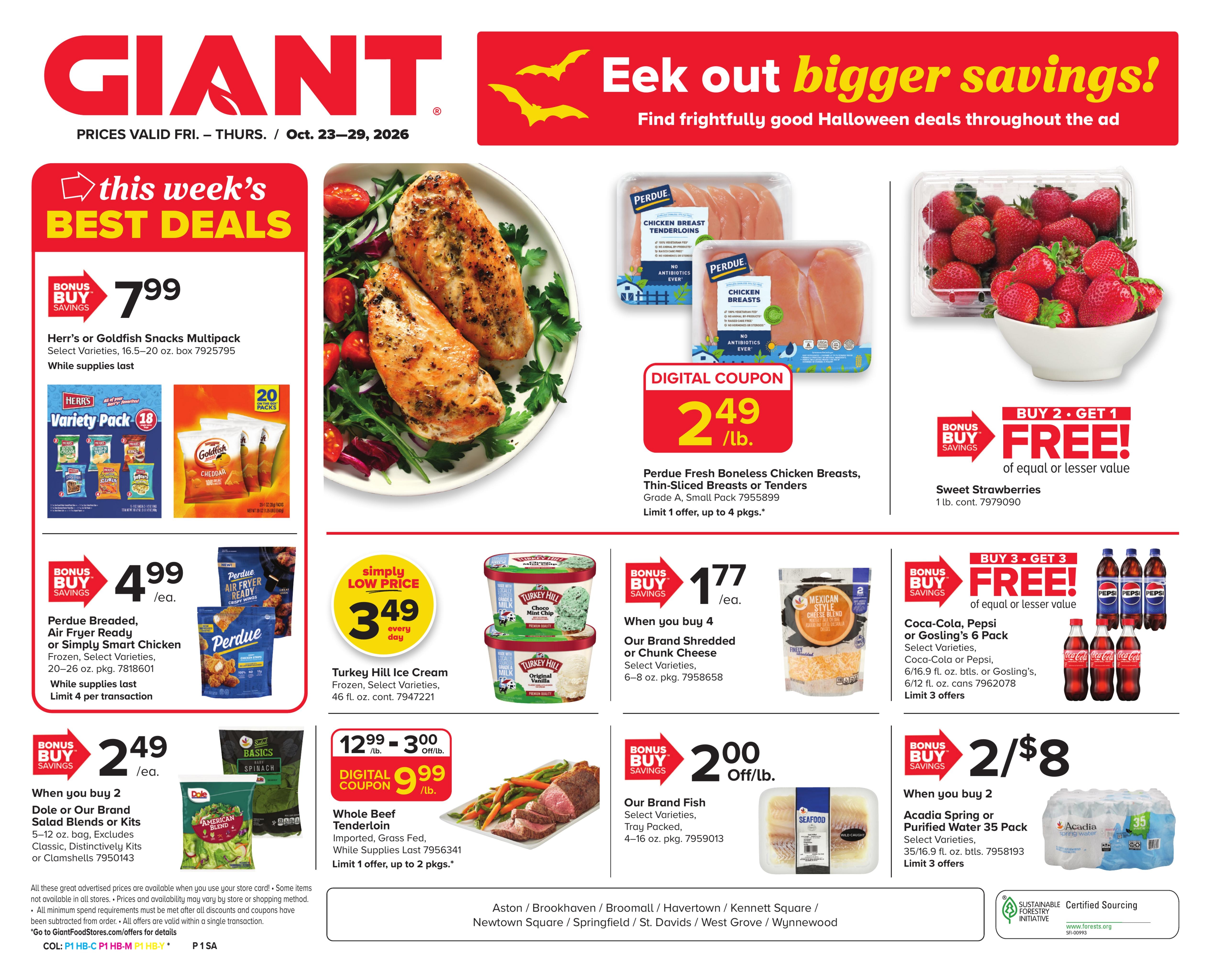 Giant Food Stores (Monroeville-Newfield Area, NJ) Weekly Ad October 23 - 29, 2026