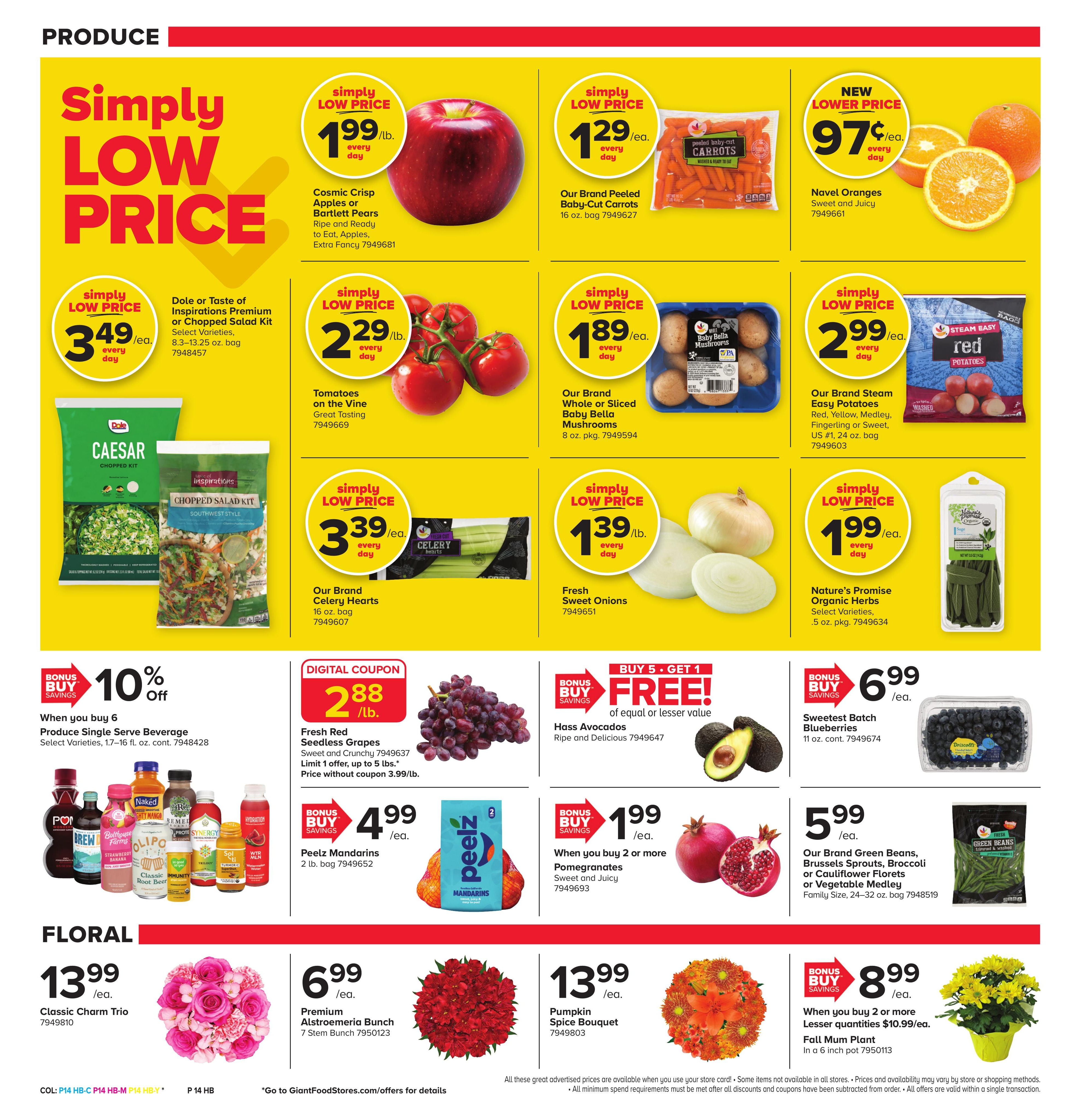 Giant Food Stores (Monroeville-Newfield Area, NJ) Weekly Ad October 23 - 29, 2026