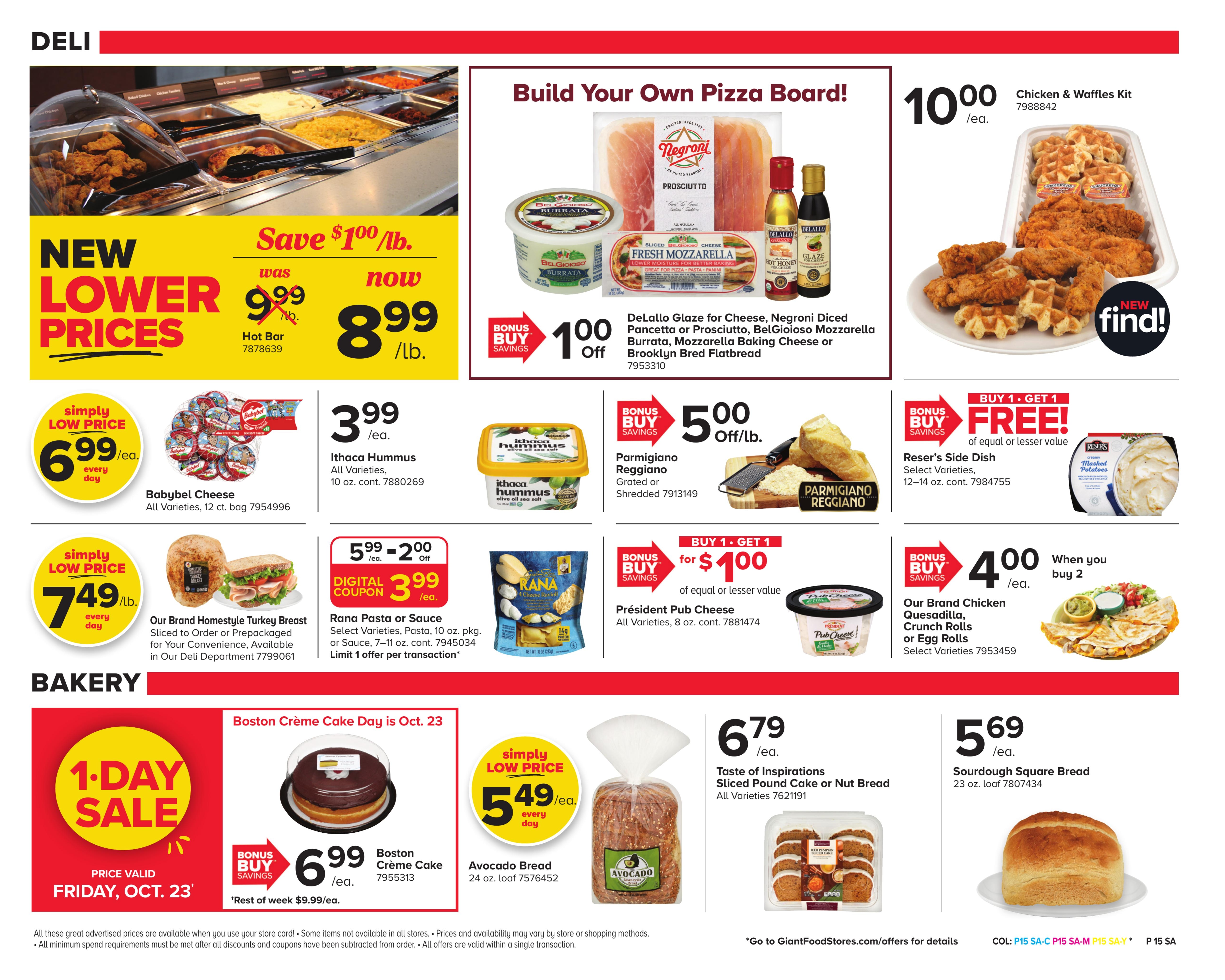 Giant Food Stores (Monroeville-Newfield Area, NJ) Weekly Ad October 23 - 29, 2026