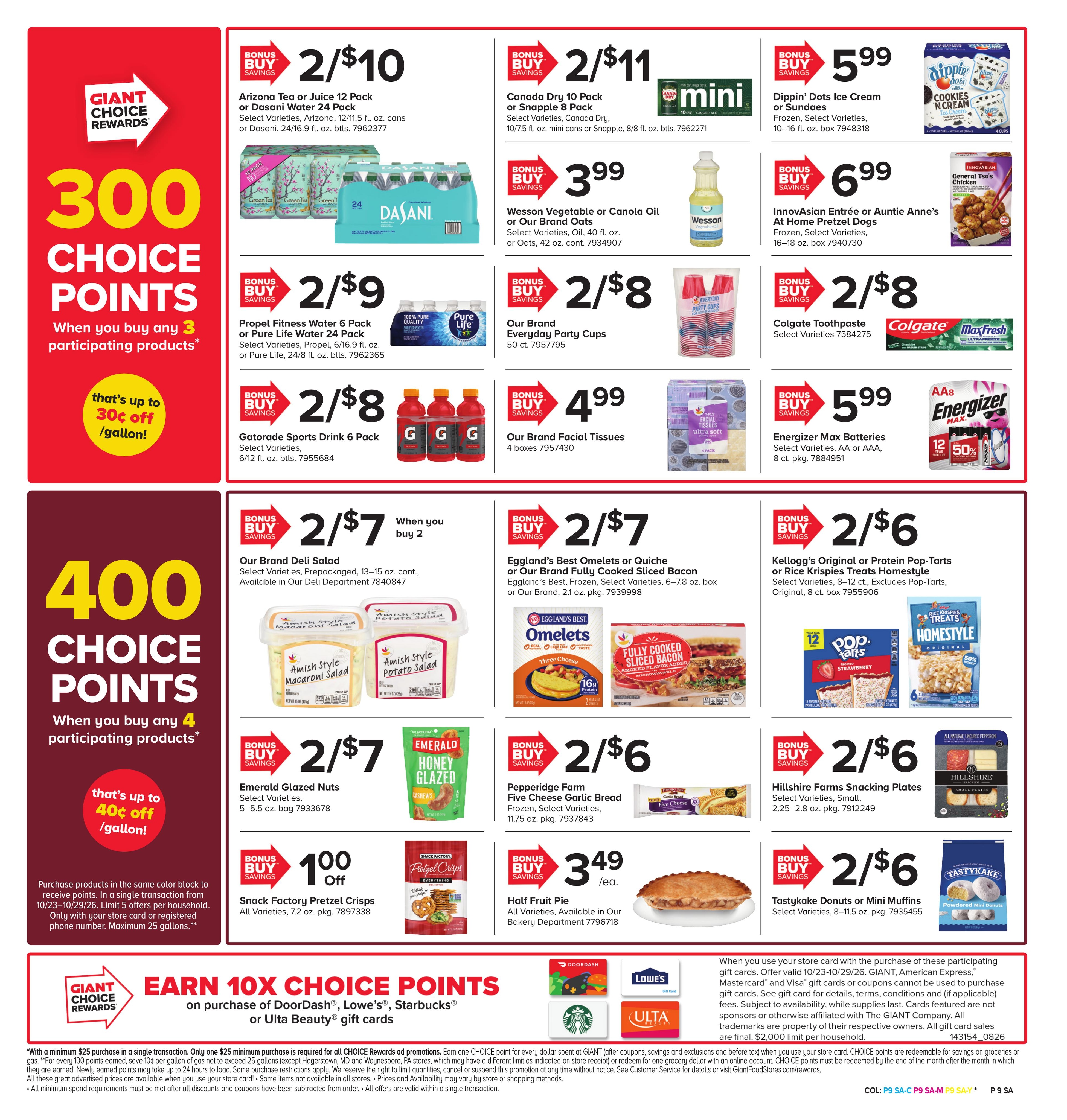 Giant Food Stores (Monroeville-Newfield Area, NJ) Weekly Ad October 23 - 29, 2026