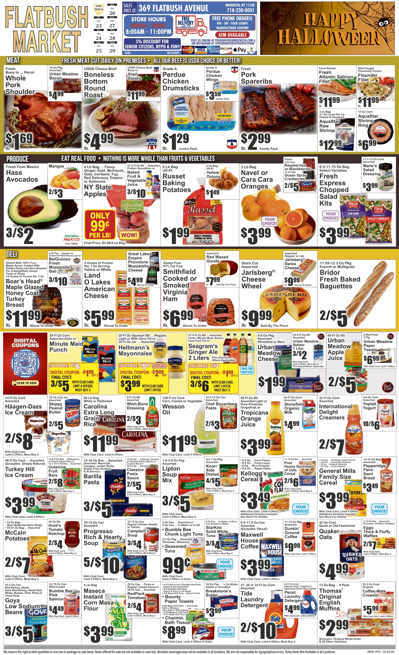 Flatbush Market (369 Flatbush Avenue, Brooklyn, NY) Weekly Ad October 23 - 29, 2026