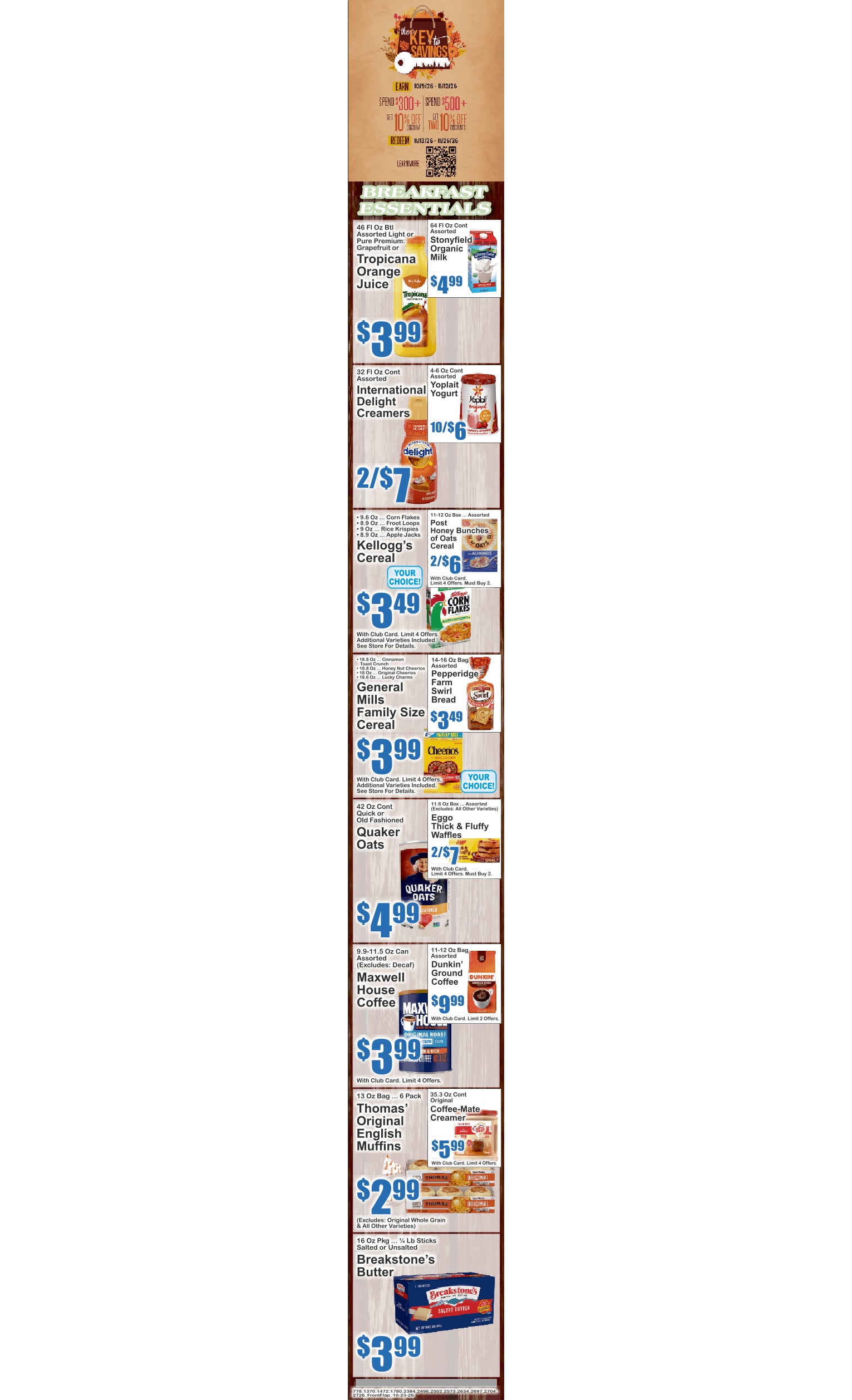 Dumbo Market (Long Island City, NY) Key Food 10/23 - 10/29 Preview Weekly Ad October 23 - 29, 2026