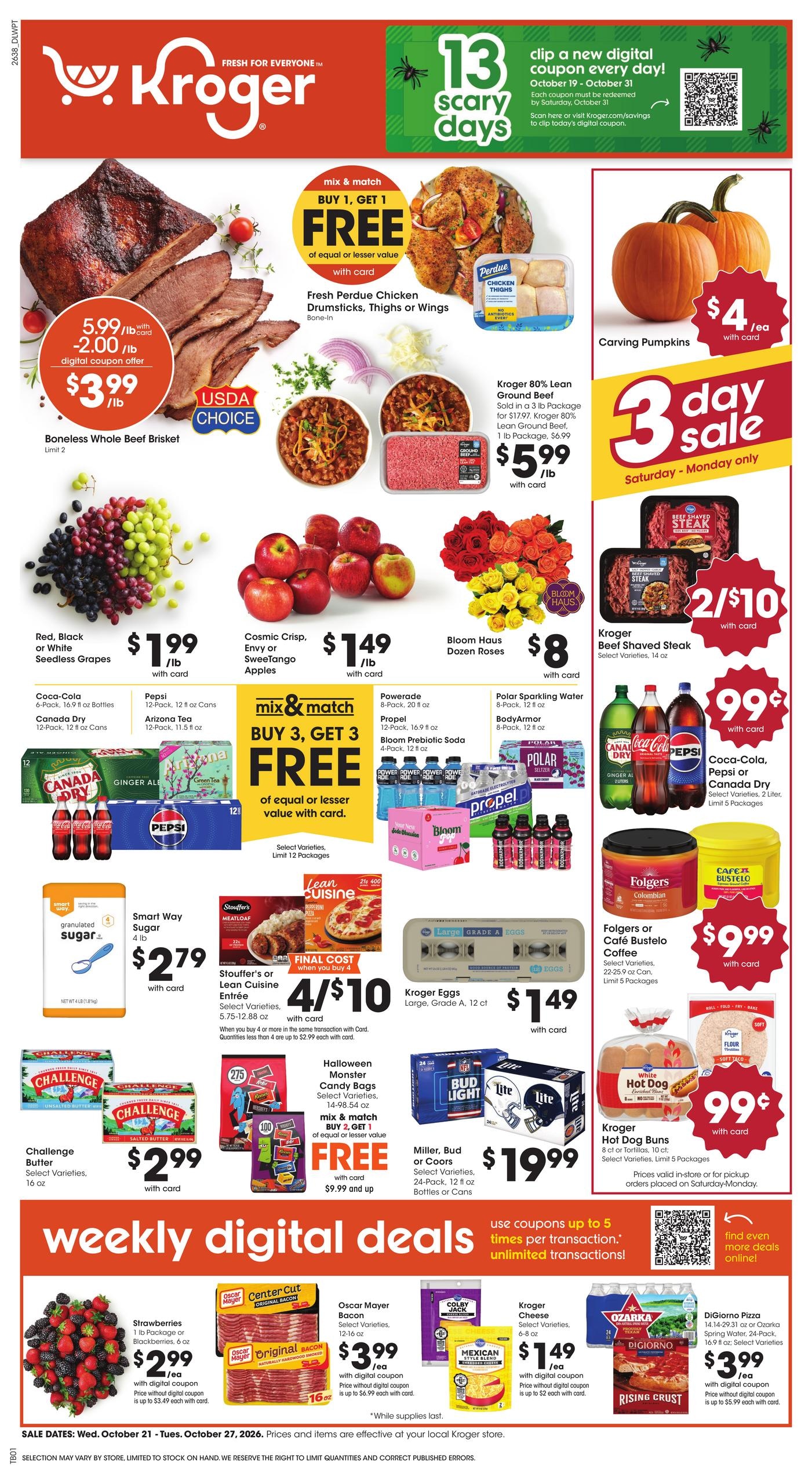 Kroger (Columbus Area, MS) Weekly Ad October 21 - 27, 2026