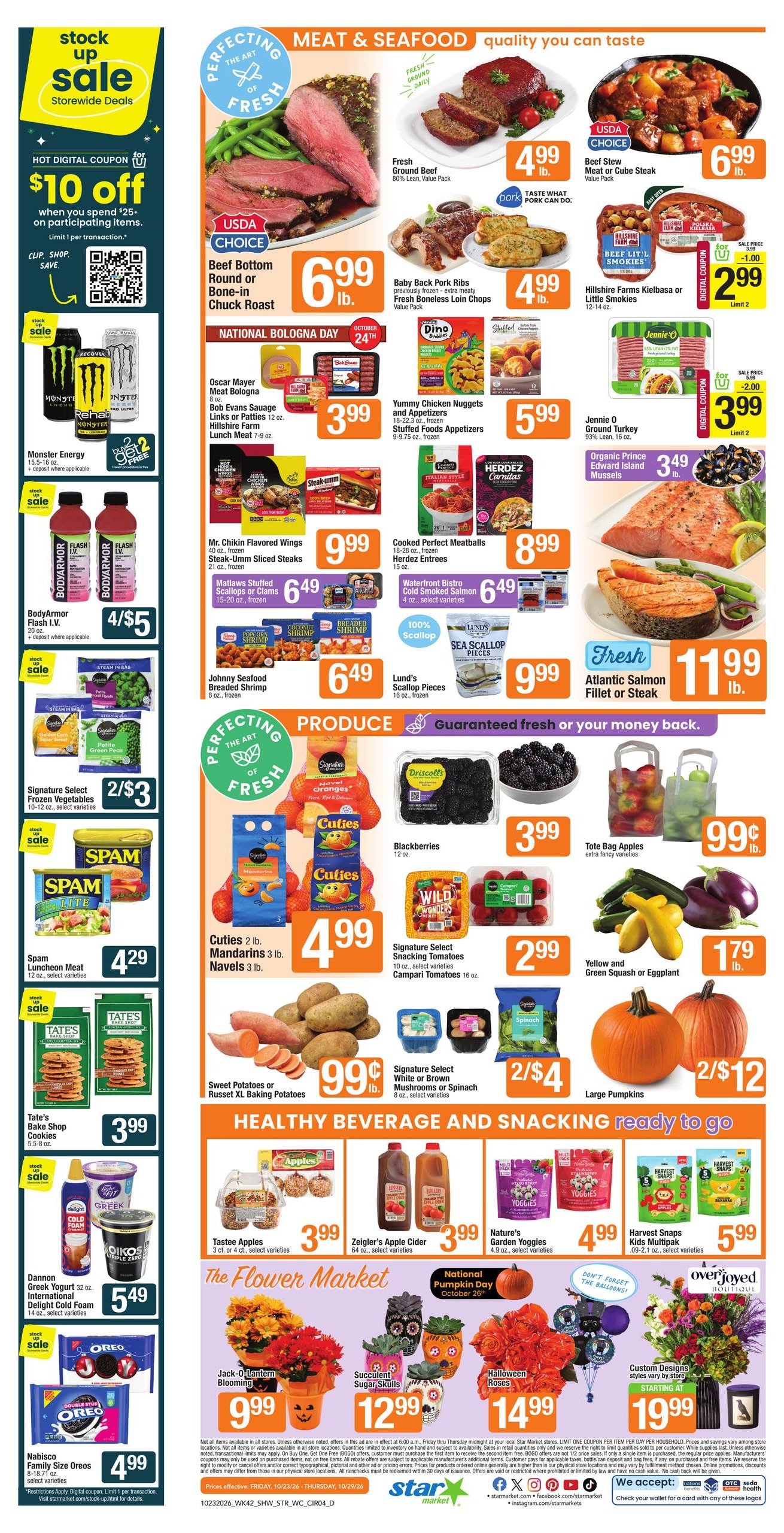 Star Market (Accord Area, MA) Weekly Ad October 23 - 29, 2026
