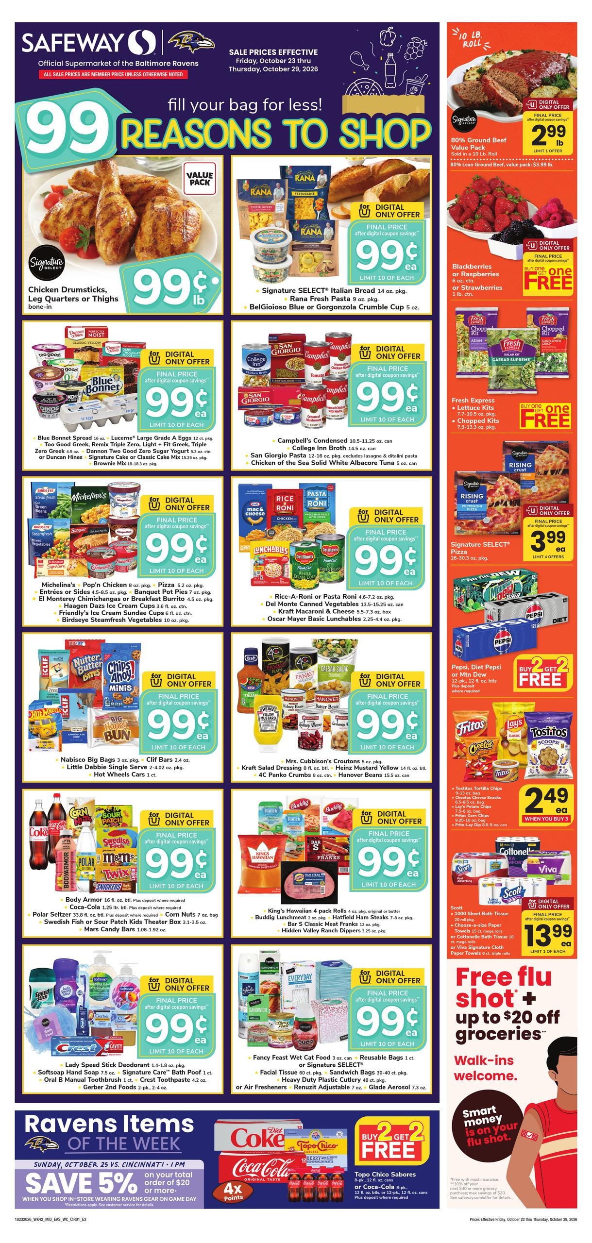 Safeway (Bethany Beach Area, DE) Weekly Ad October 23 - 29, 2026